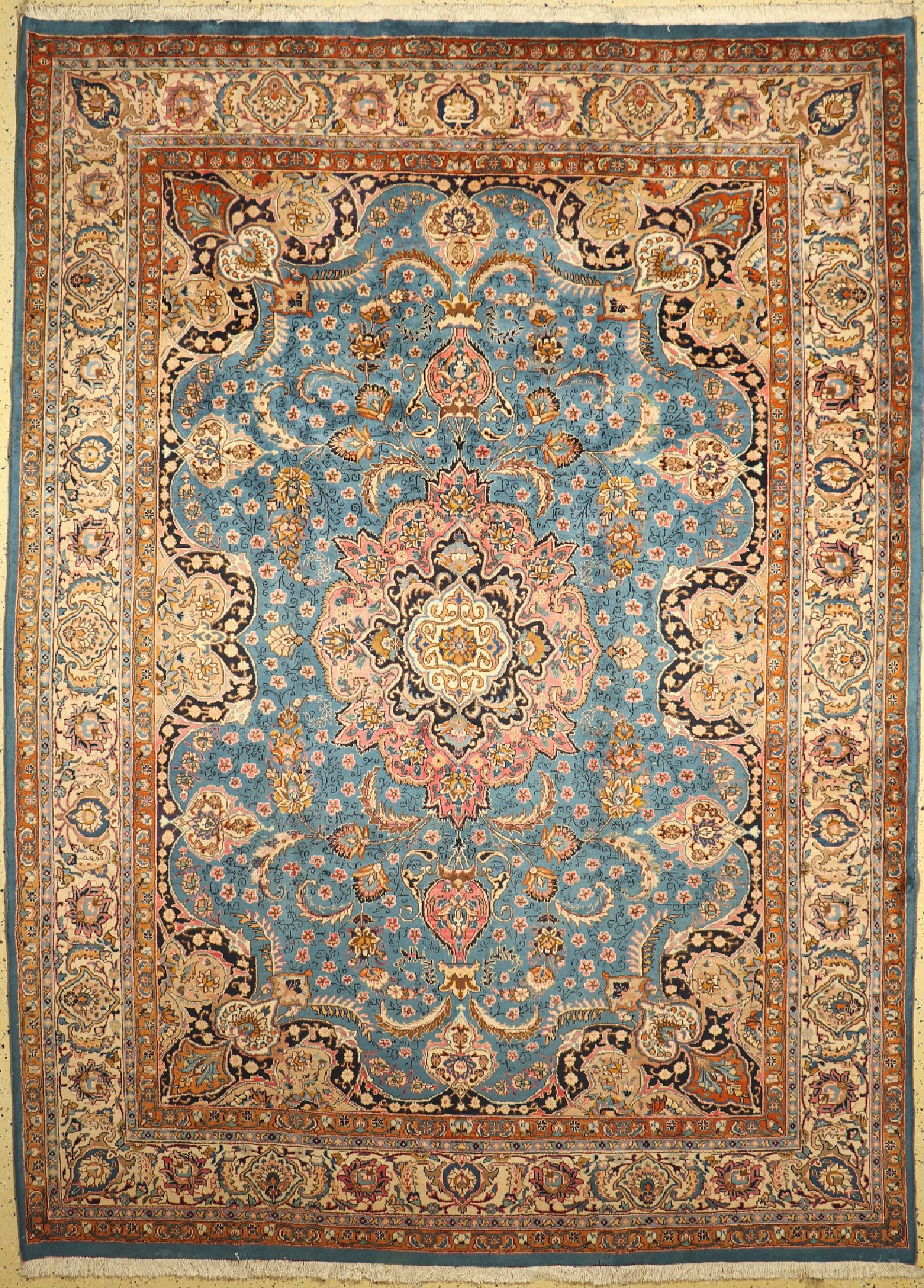 Kaschmar alt, Persien, um 1960, Wolle auf Baumwolle, ca. 345 x 250 cm, EHZ: 1-2
