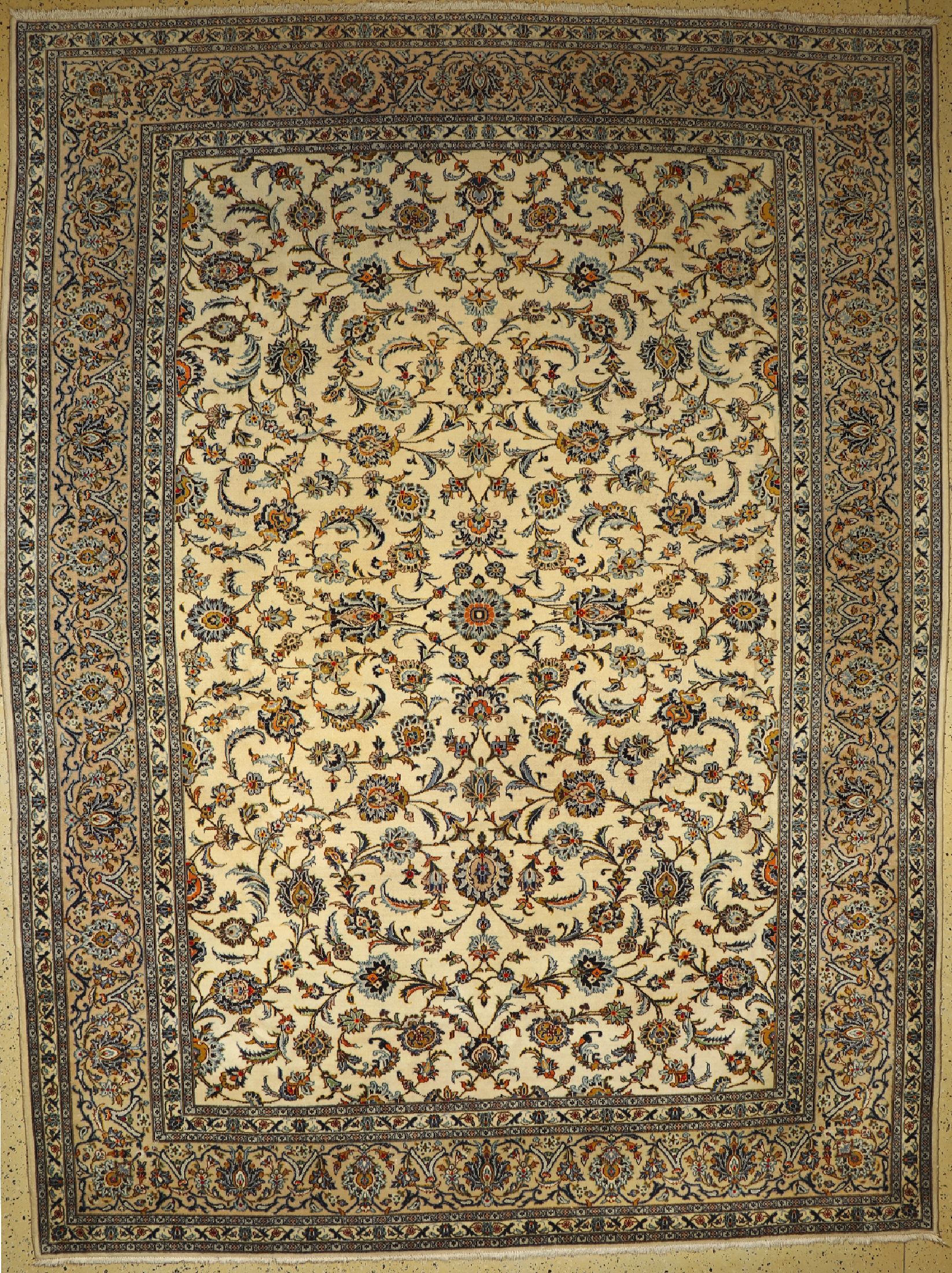 Keschan alt, Persien, ca. 50 Jahre, Wolle auf Baumwolle, ca. 392 x 298 cm, EHZ: 2