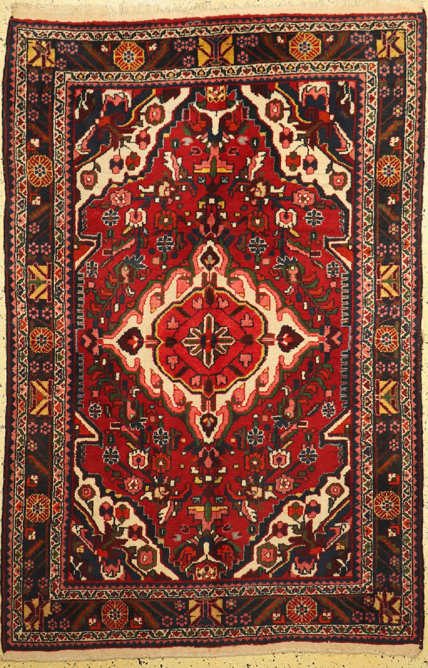 Hamadan alt, Persien, um 1950, Wolle auf Baumwolle, ca. 208 x 136 cm, EHZ: 1(gebraucht)