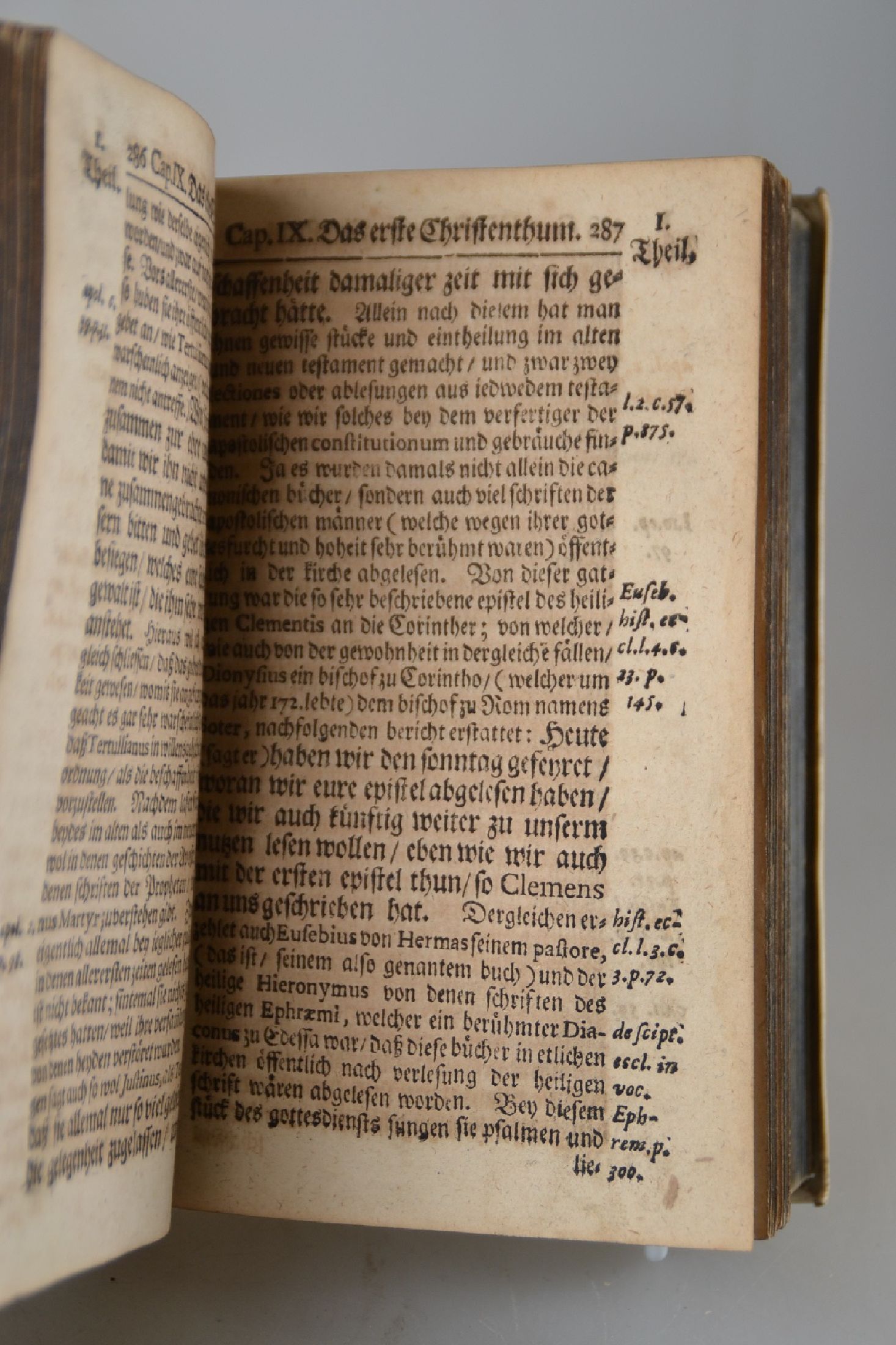 Detail a: William Cave (1637-1713): Erstes Christenthum, oder Gottesdienst der alten Christen in den ersten Zeiten des evangelii, Leipzig, Fritsch 1696, aus ...