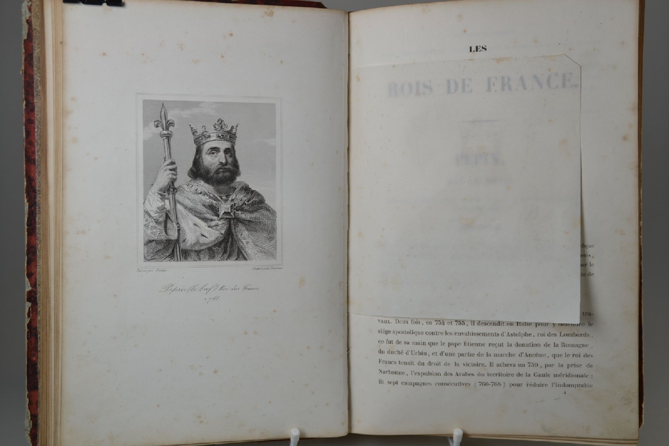Detail d: Horace de Viel-Castel (1802-1864): Les Rois de France. Notices Tirees des Galeries Historiques de Versailles, Paris, Gavard 1843 , 103 S., zahlreiche ...