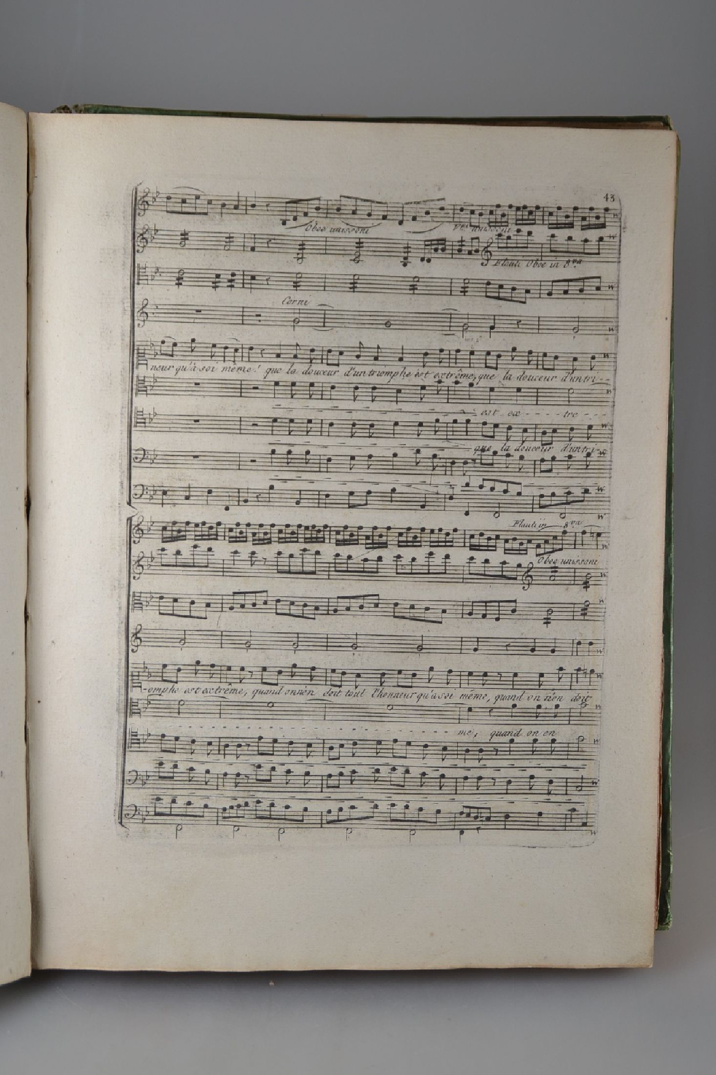 Detail b: Zwei Notenbücher zu Opern Christoph Willibald Glucks (1714-1787): Armide. Drama Heroique (1777) und Iphigenie en Aulide (1774), Paris , Armide mit ...