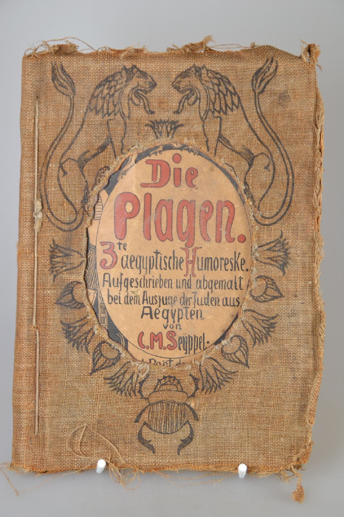 Carl Maria Seyppel (1847-1913): Die Plagen. 3te ägyptische Humoreske, Düsseldorf, Bagel o .J. (1884), aufgeschrieben u. abgemalt bei dem Auszug der ...