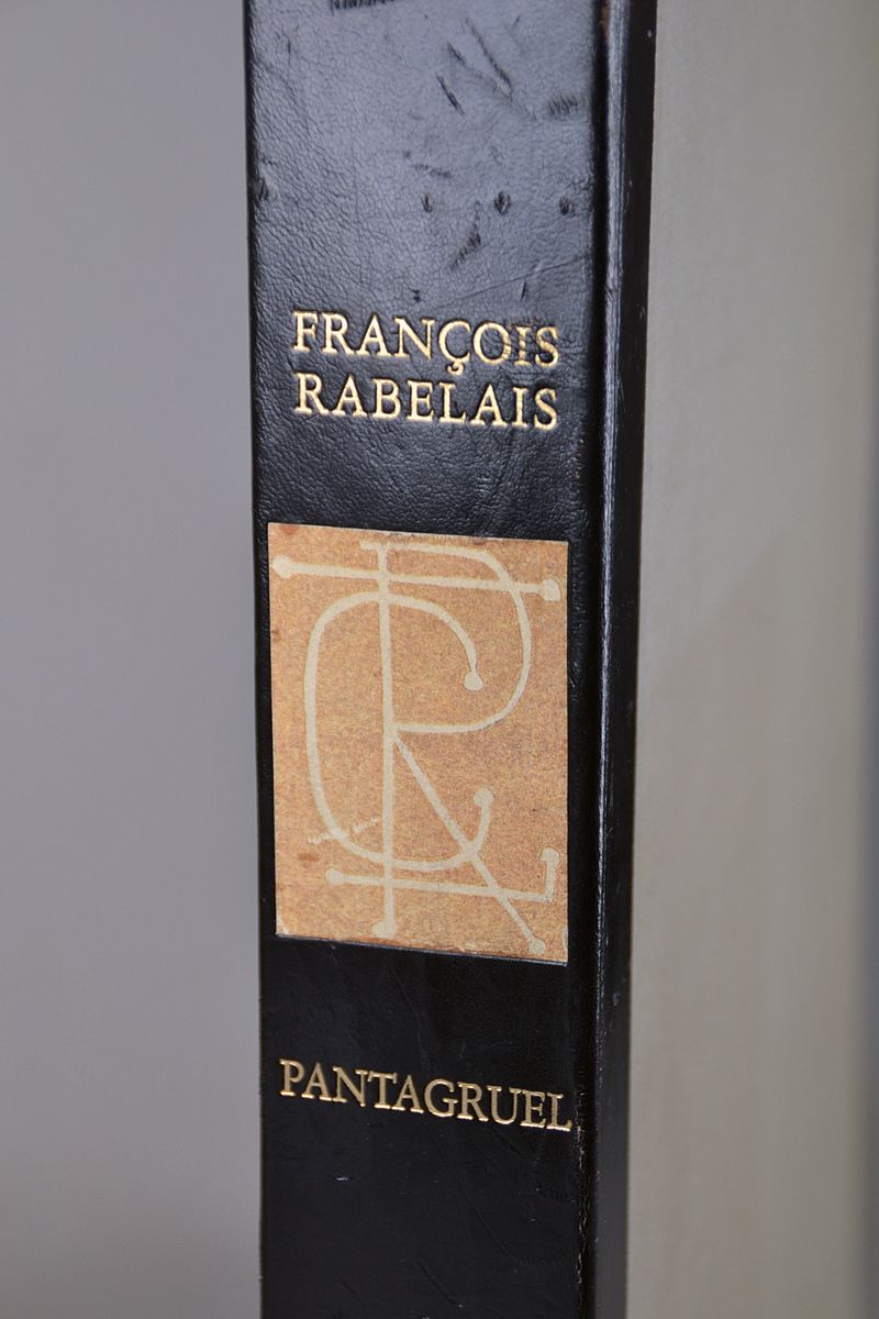 Detail a: Andre Derain (1880-1954): Francois Rabelais. Pantagruel, Faksimile der Ausgabe von 1943, Genf o.J. (um 1970), 187 S., 59 Farbtafeln als ...