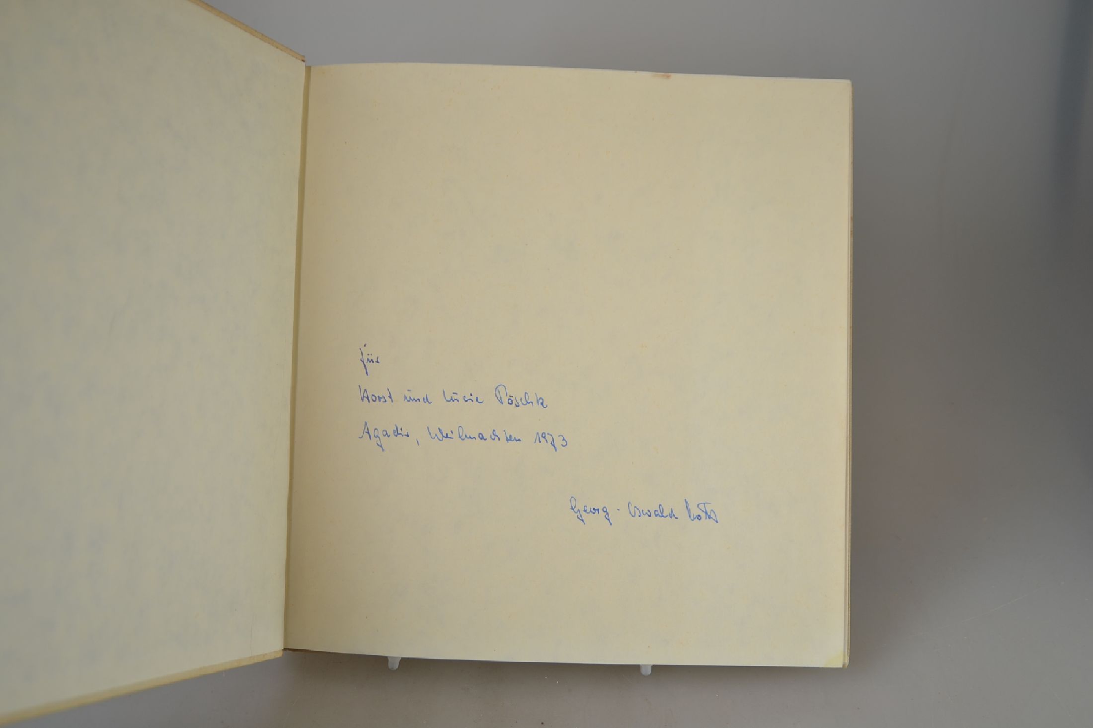 Detail b: Herbert Grützner (1922-2014) und Georg-Oswald Cott (geb. 1931): Ding und Gegending, durch die Verf. 1972, ca. 96 S., Gedichte des Schriftstellers ...