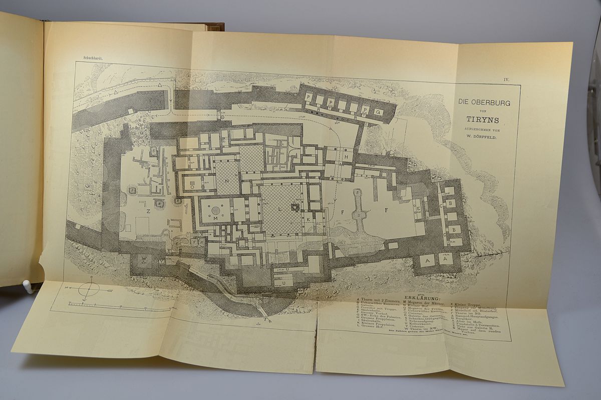 Detail b: Carl Schuchhardt (1859-1943): Schliemanns Ausgrabungen in Troja, Tiryns, Mykenä, Orchomenos, Ithaka im Lichte der heutigen Wissenschaft, Leipzig, ...