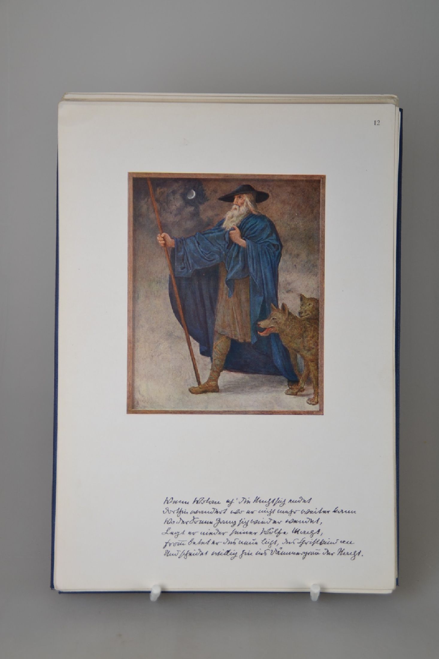 Detail a: Festkalender von Hans Thoma, Leipzig, E.A.Seemann o.J. (1914), Begleitheft 7 S., 31 Tafeln mit farbigen Reproduktionen nach den Gemälden Thomas, ...