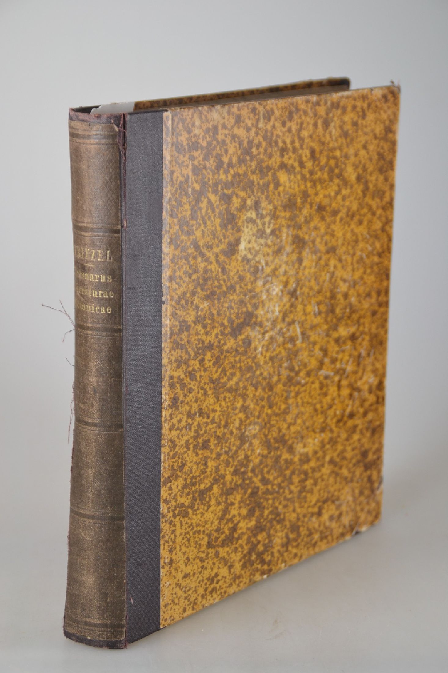 Detail c: Georg August Pritzel (1815-1874): Thesaurus Literaturae Botanicae omnium gentium, Leipzig, Brockhaus 1851 (Erstausgabe), 547 S., Ränder gebräunt, ...