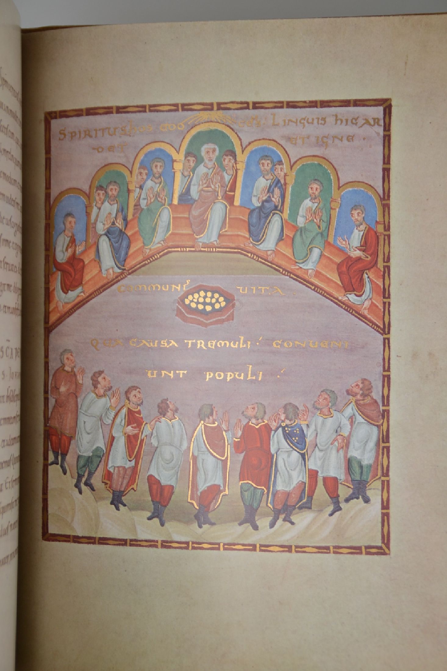 Detail b: Faksimile: Codex Egberti (980-993), Basel, Alkuin-Verlag 1960, Vollfaksimile der Handschrift MS 24 der Stadtbibliothek Trier, limitierte Auflage Ed. ...