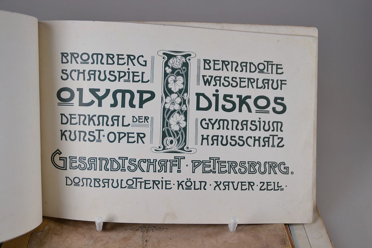 5 Schriftmusterbücher, deutsch, 20.Jh., "Musterblätter für römische Schrift" 6 S. und 2x verschiedene Ausgaben "Sammlung ...