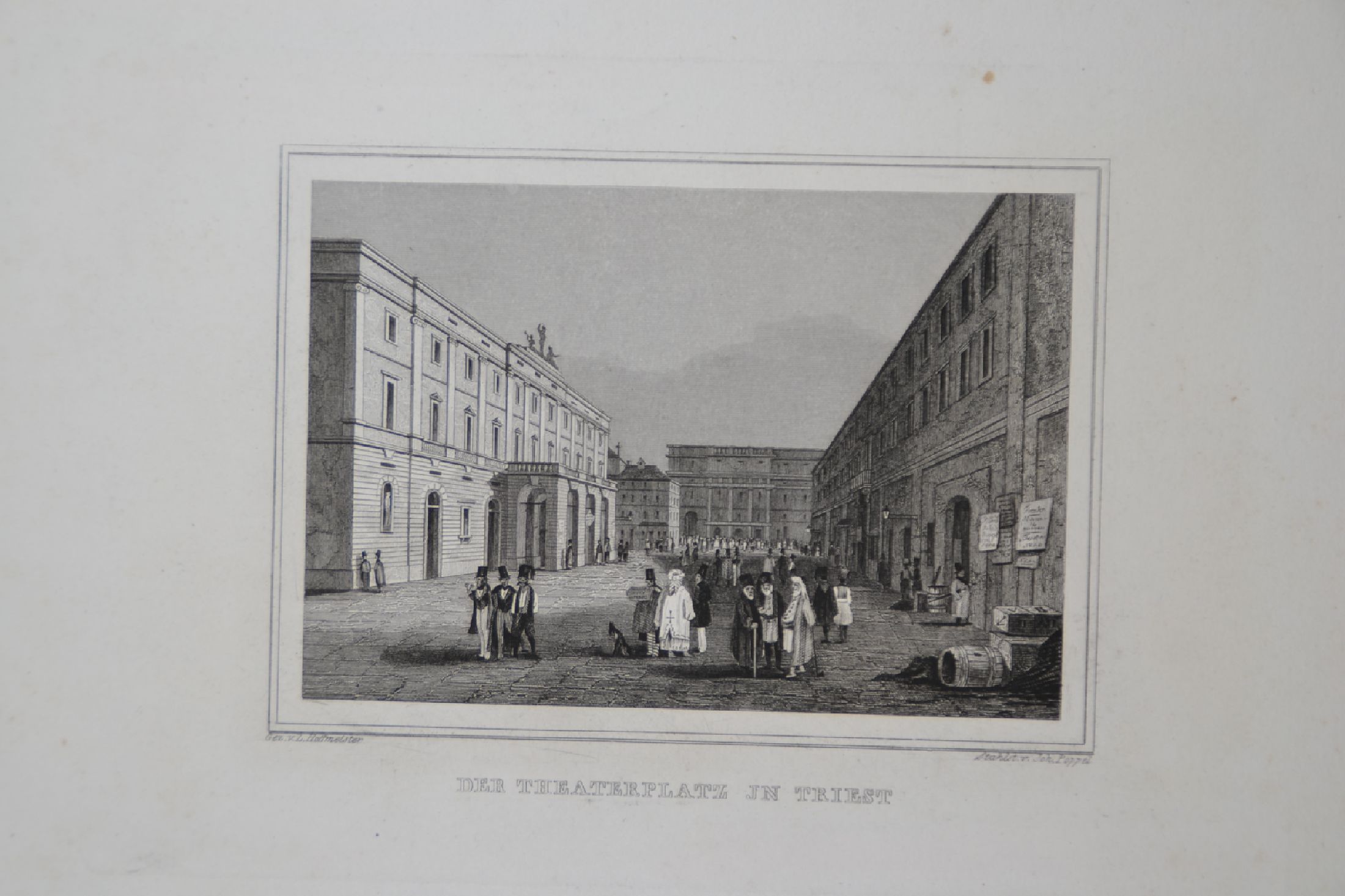 Detail a: Stahlstich-Album: Original Ansichten der historisch denkwürdigsten Städte in Deutschland und Österreich, Bd. II, Darmstadt, Gustav Georg Lange ...