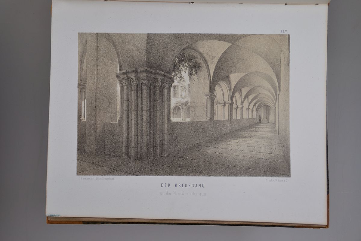 Detail d: Wilhelm Paul Corssen (1820-1875): Alterthuemer und Kunstdenkmale des Cisterzienserklosters St. Marien und der Landesschule zur Pforte, Halle, ...