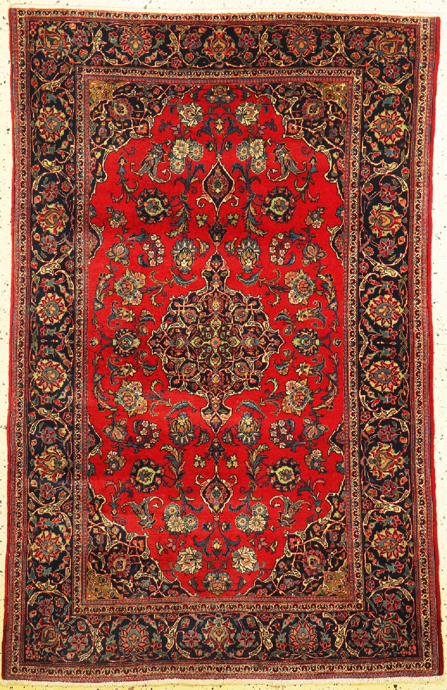 Keschan Kork alt, Persien, um 1930/1940, Korkwolle auf Baumwolle, ca. 203 x 135 cm, EHZ: 4