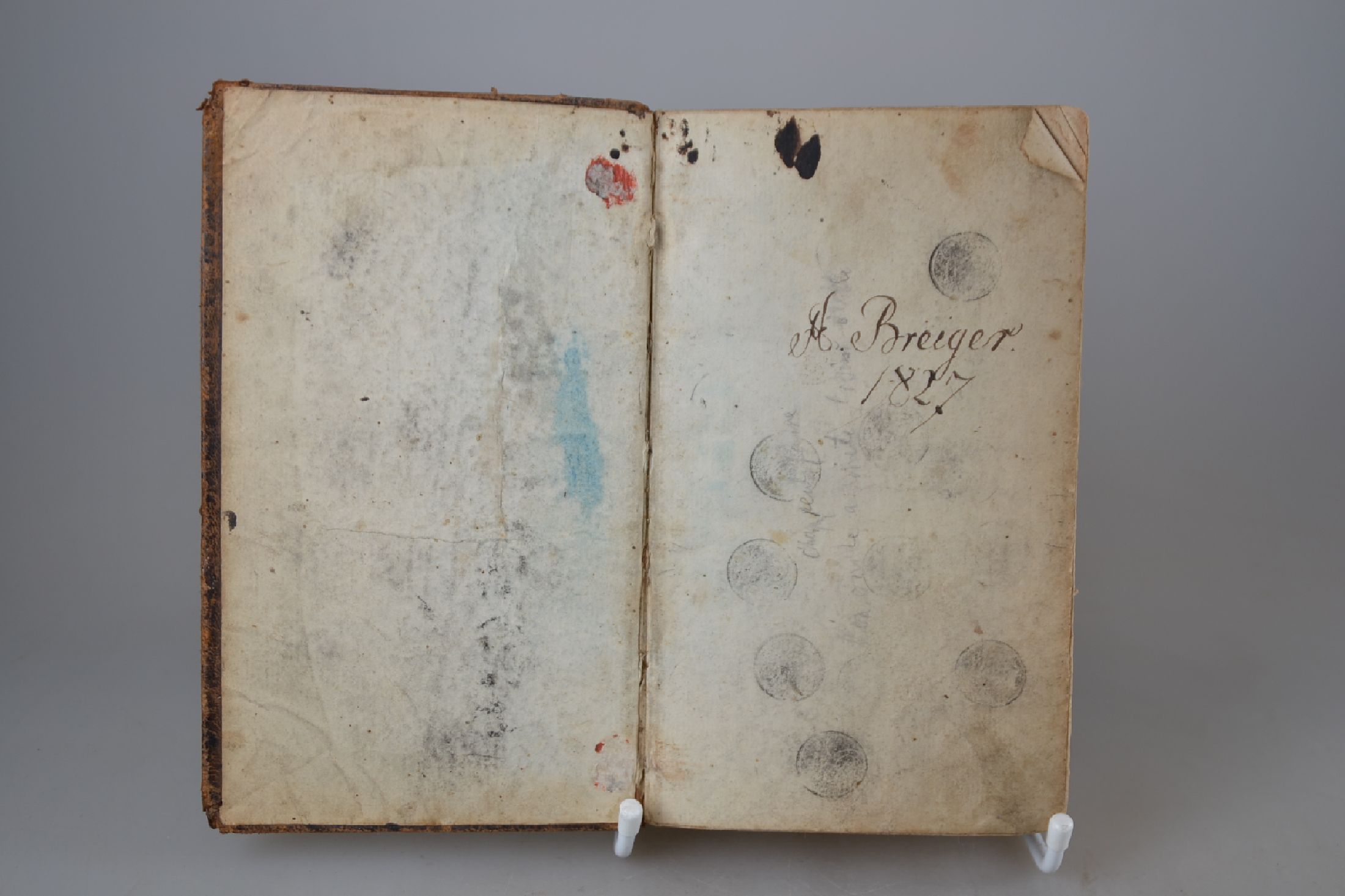 Detail b: F.L.R. nach Joseph Anton von Ehrenreich: Les Avantures de Telemaque...oder wunderbare Begebenheiten Telemachs, Ulm, Frankfurt u. Leipzig, Johann ...