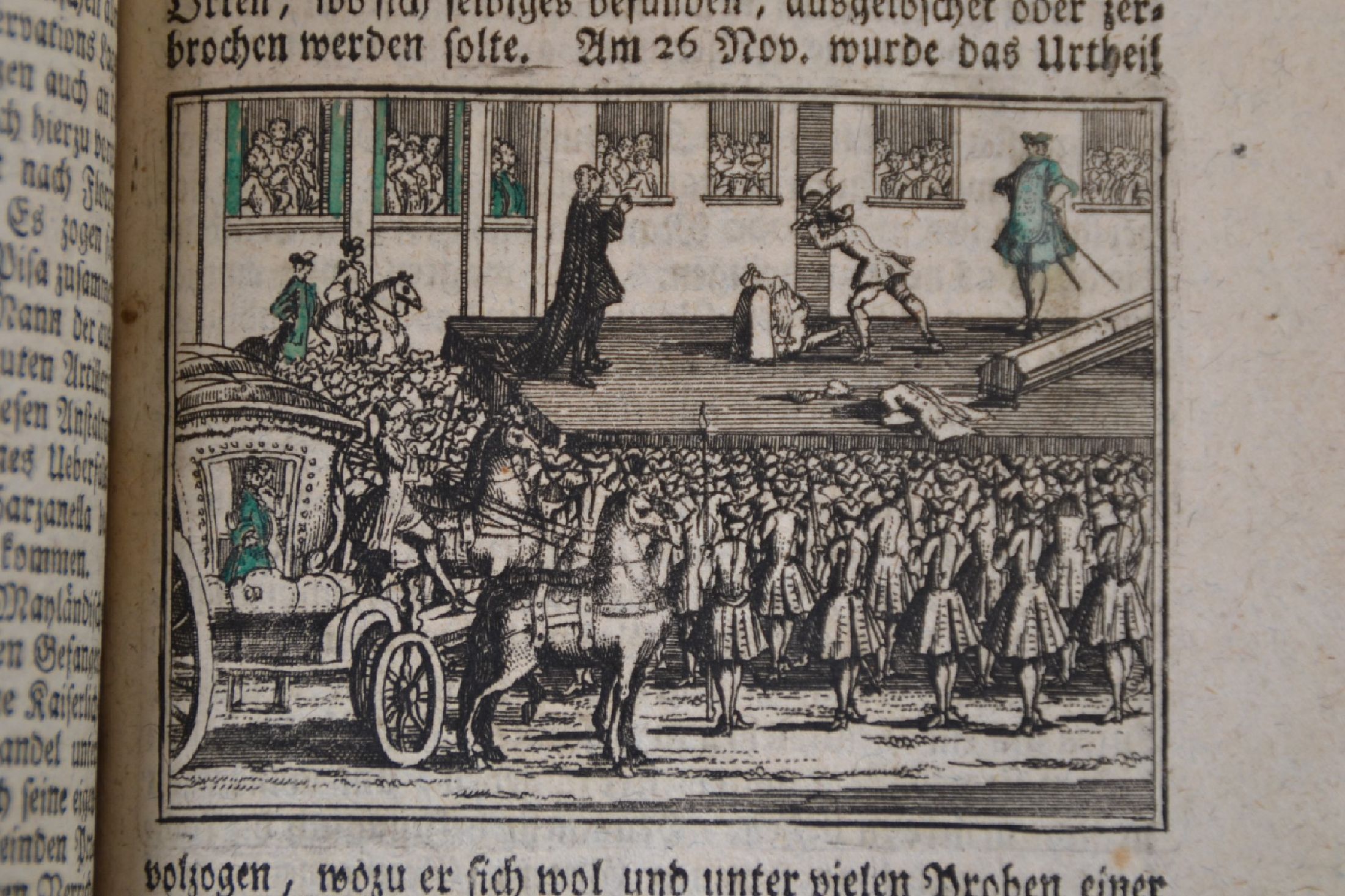Detail d: Nach Andreas Lazarus von Imhof (1656-1704): Des Neu-eröfneten Historischen Bilders-Saals Eilfter Theil (1744-49), Nürnberg, Buggel u. Seitz 1752, ...