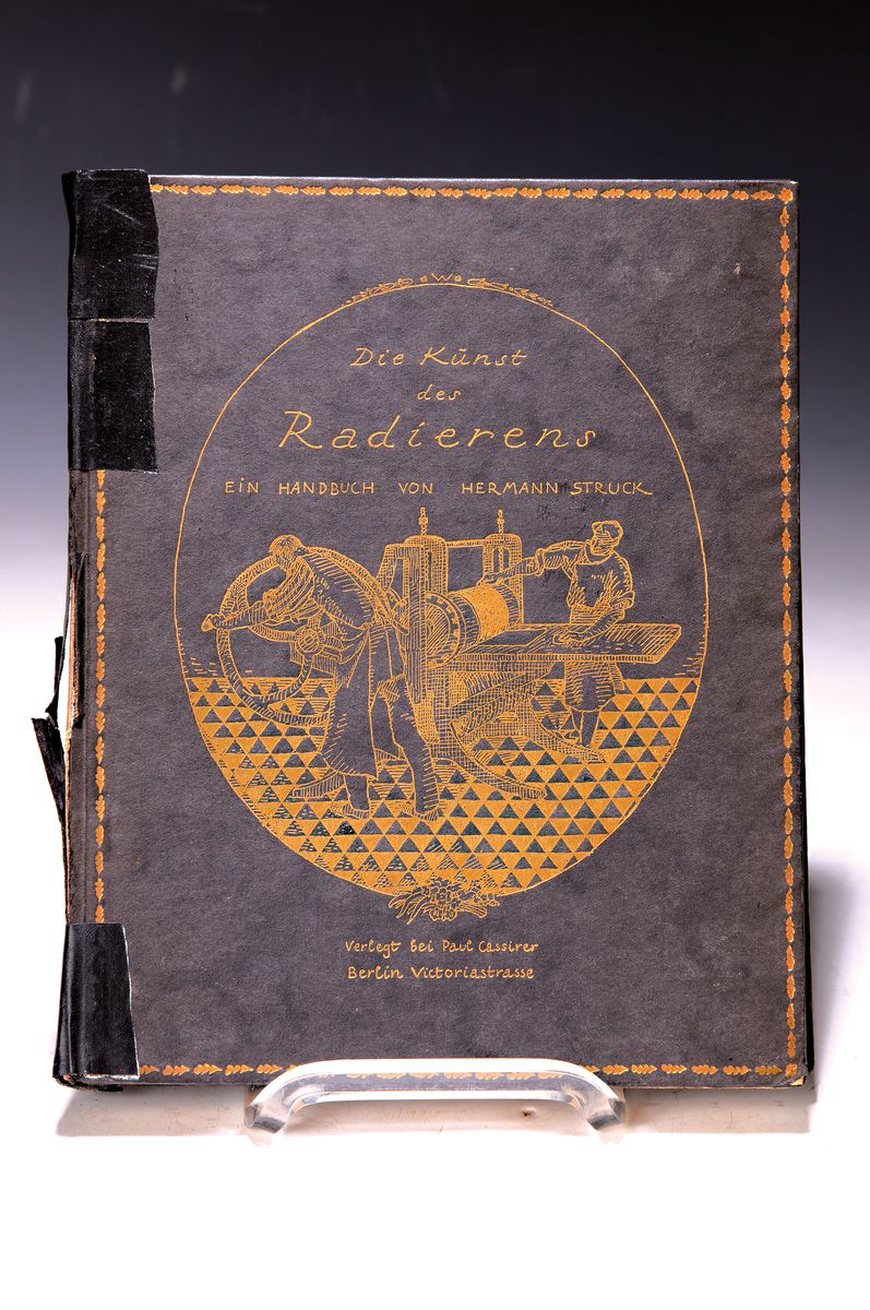 Hermann Struck (1876-1944): Die Kunst des Radierens, Berlin, Cassirer 1920, mit Radierungen von Max Liebermann, Paul Baum, Hans Meid, Hermann Struck ...