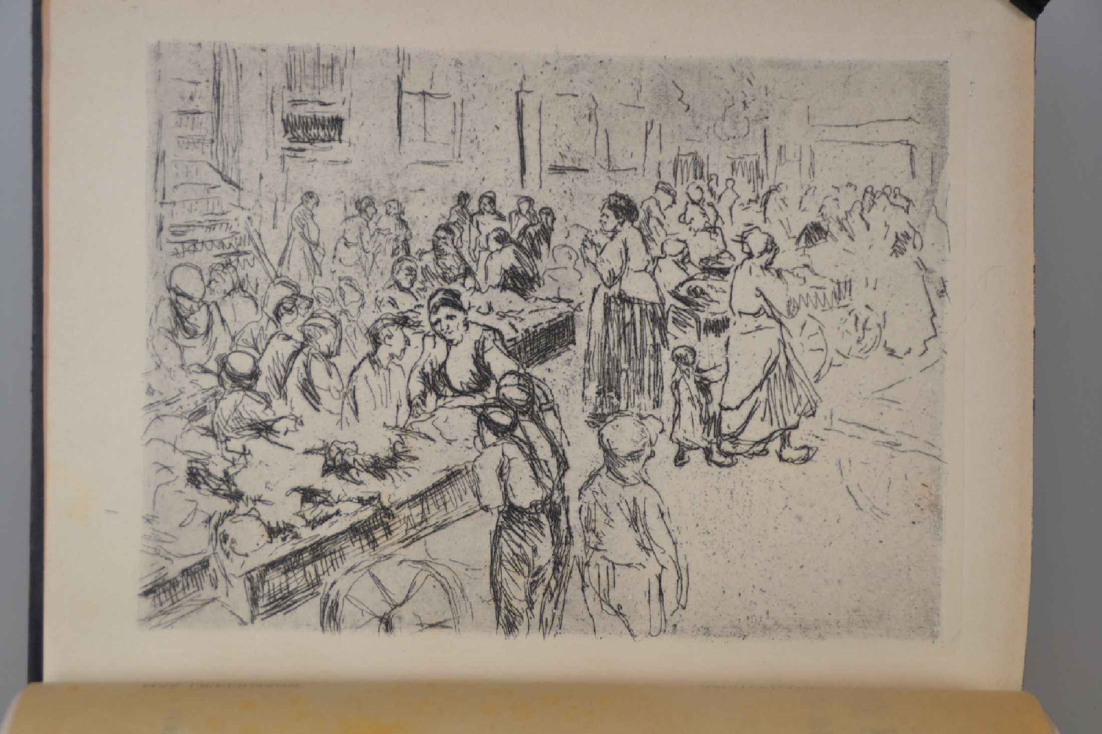 Detail a: Hermann Struck (1876-1944): Die Kunst des Radierens, Berlin, Cassirer 1920, mit Radierungen von Max Liebermann, Paul Baum, Hans Meid, Hermann Struck ...