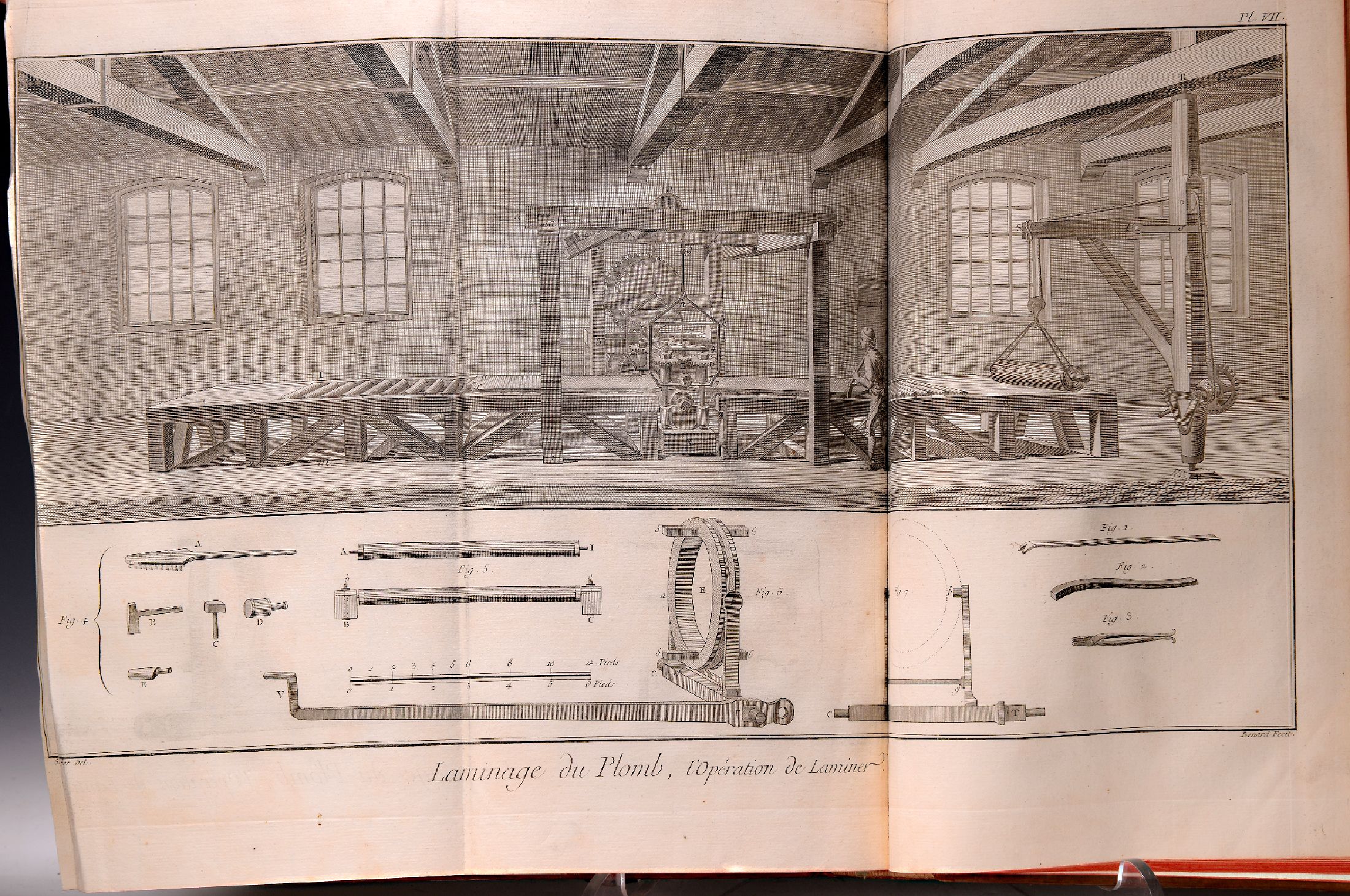 Detail b: Denis Diderot (1713-1784) und Jean Le Rond d'Alembert (1717-1783): Recueil de planches, sur les sciences, les arts liberaux, et les arts ...