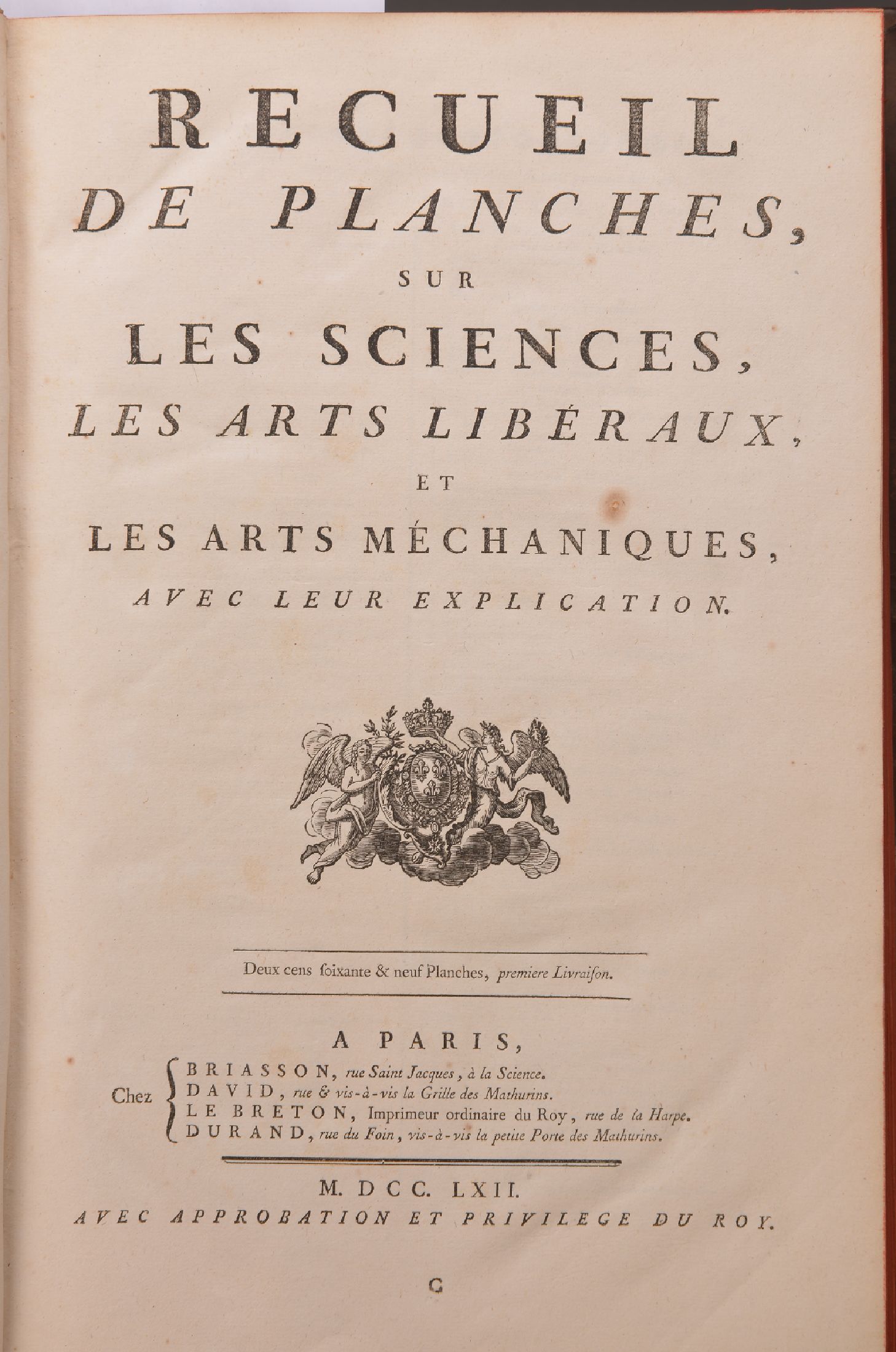 Detail d: Denis Diderot (1713-1784) und Jean Le Rond d'Alembert (1717-1783): Recueil de planches, sur les sciences, les arts liberaux, et les arts ...