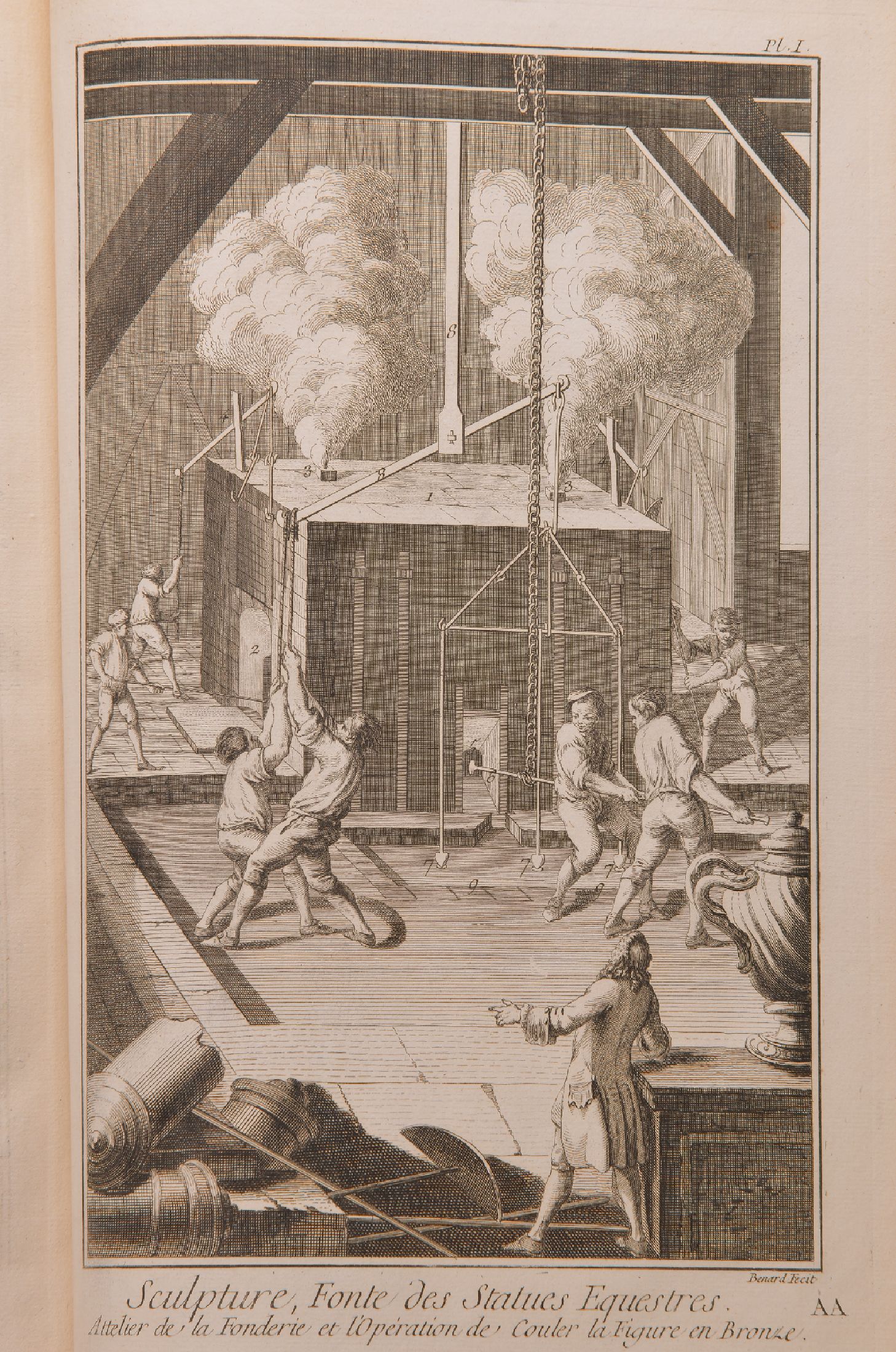 Detail e: Denis Diderot (1713-1784) und Jean Le Rond d'Alembert (1717-1783): Recueil de planches, sur les sciences, les arts liberaux, et les arts ...