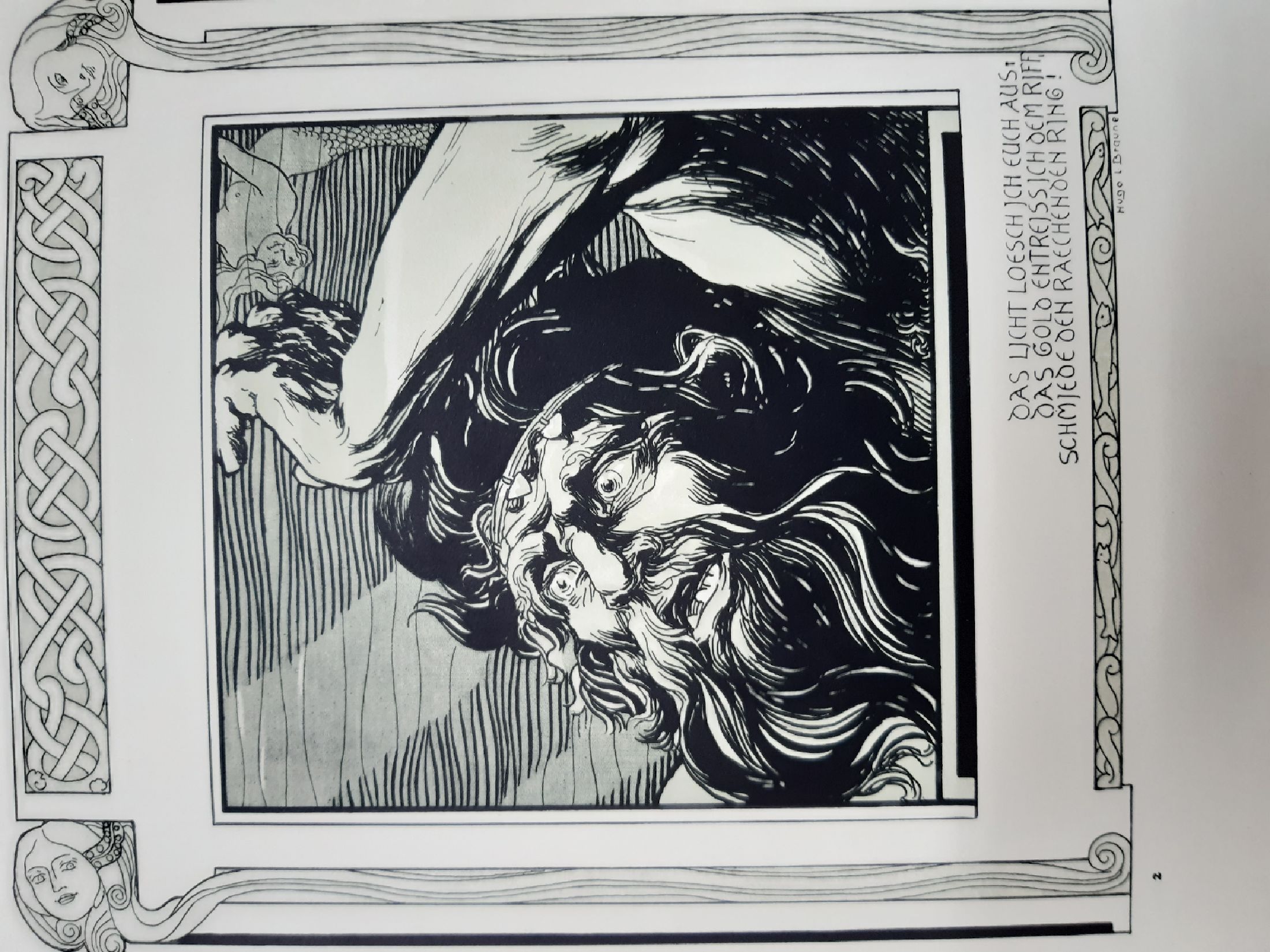 Detail b: Hugo Ludwig Braune (1872-?): 4 Mappen Richard Wagners Bühnenwerke in Bildern dargestellt, Leipzig, Siegel's Musikalienhandlung R. Linnemann ...