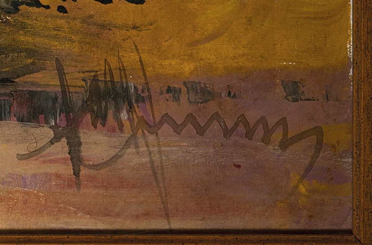 Detail a: Prof. Horst Rumstedt, 1921 Sangerhausen-1986 Groß-Umstadt, unvollendete Studien an den Akademien Düsseldorf und Königsberg, ...