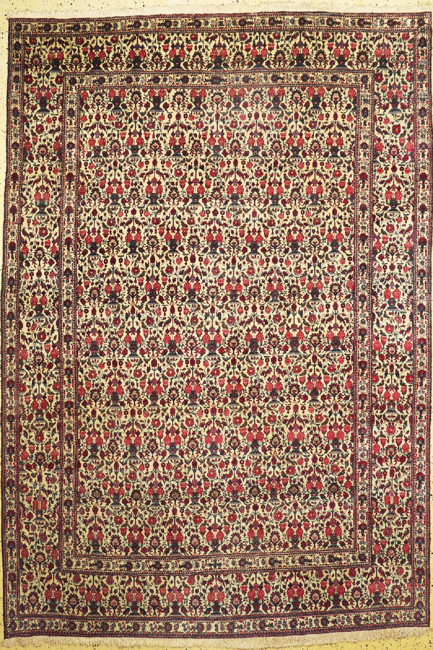 Antiker Teheran"Zili Sultani", Persien, um 1900, Wolle auf Baumwolle, ca. 295 x 205 cm, EHZ: 3