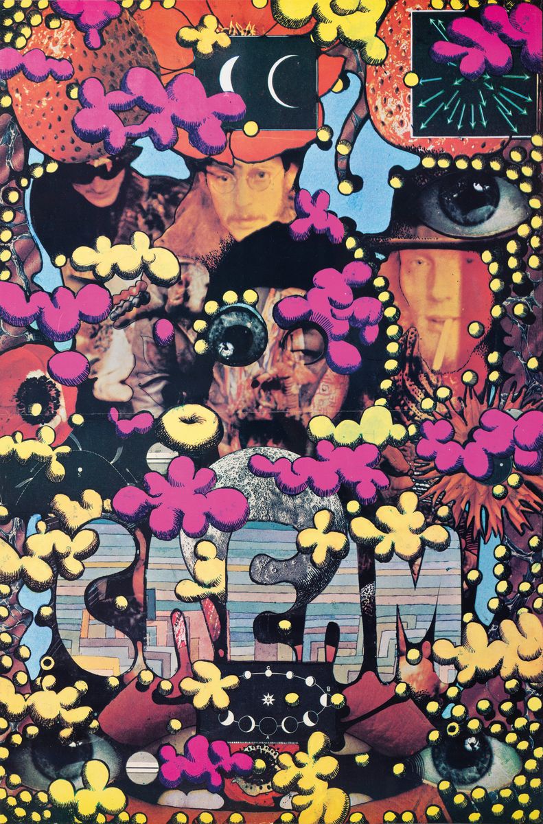 Detail b: Großes Konvolut aus 30 Psychedelischen und Kultplakaten/Grafiken, Schwerpunkt 1960-80er Jahre, D/GB/NL, darunter 1x Martin Sharp (1942-2013) ...
