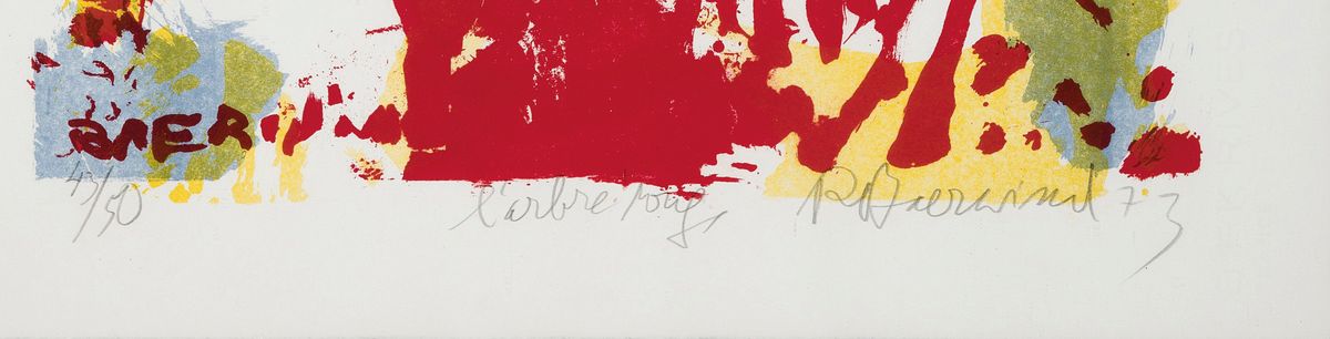 Detail c: Rudi Baerwind, 1910-1982 Mannheim, Studium an den Akademien Berlin, München und Paris, Schüler von Fernand Leger, hier zwei Farblithographien von ...