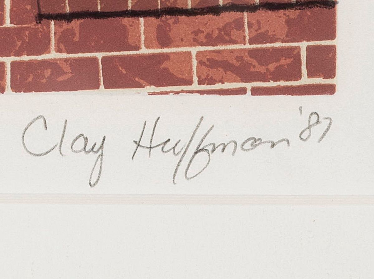 Detail a: Clay Huffmann, 1957-2001, US-amerikanischer Künstler, Ausbildung am Torpedo Factory Art Center, Farbserigraphie, "Video Fix", 1981, Ed. ...