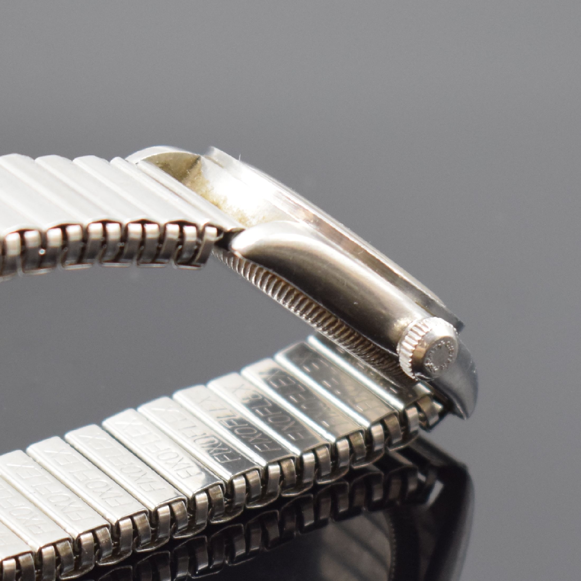 Detail b: ROLEX Imperial Chronometre seltene Armbanduhr in Stahl Referenz 2595, Schweiz um 1941, Handaufzug, verschr. Oystergeh., UNPOLIERT, orig. Krone, ...
