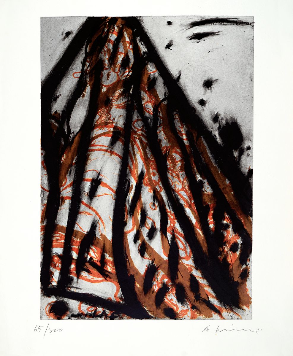 Arnulf Rainer, geb. 1929, Siebdruck, "Schlaraffia, erwachet", 65/300, re.u. handsigniert, Blattmaß ca. 75 x 83 cm
