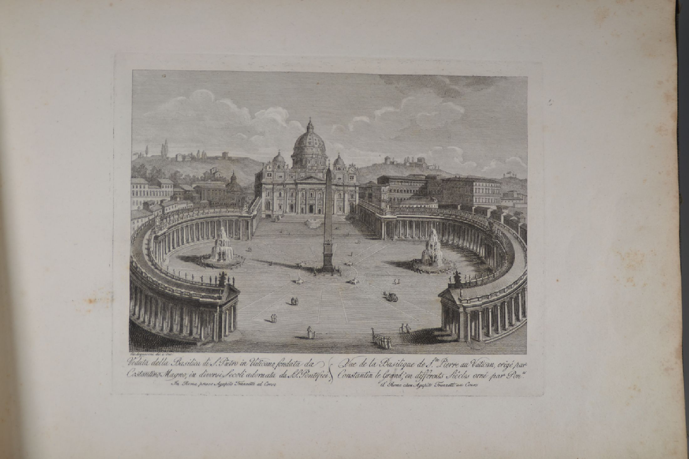 Detail b: Raccolta de N. 30 Vedute antiche e moderne della citta di Roma, Rom Agapito Franzetti (tätig um 1790-1820), um 1820, mit 30 ganzseitigen ...