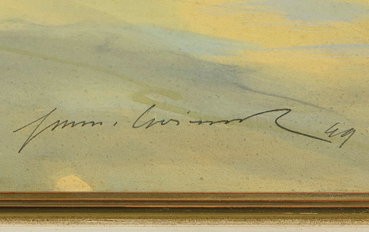 Detail a: Hermann Croissant, 1897-1963 Landau, Privatschüler von Albert Haueisen, später an der Akademie München bei Becker-Gundahl, hier:Blick aus dem ...