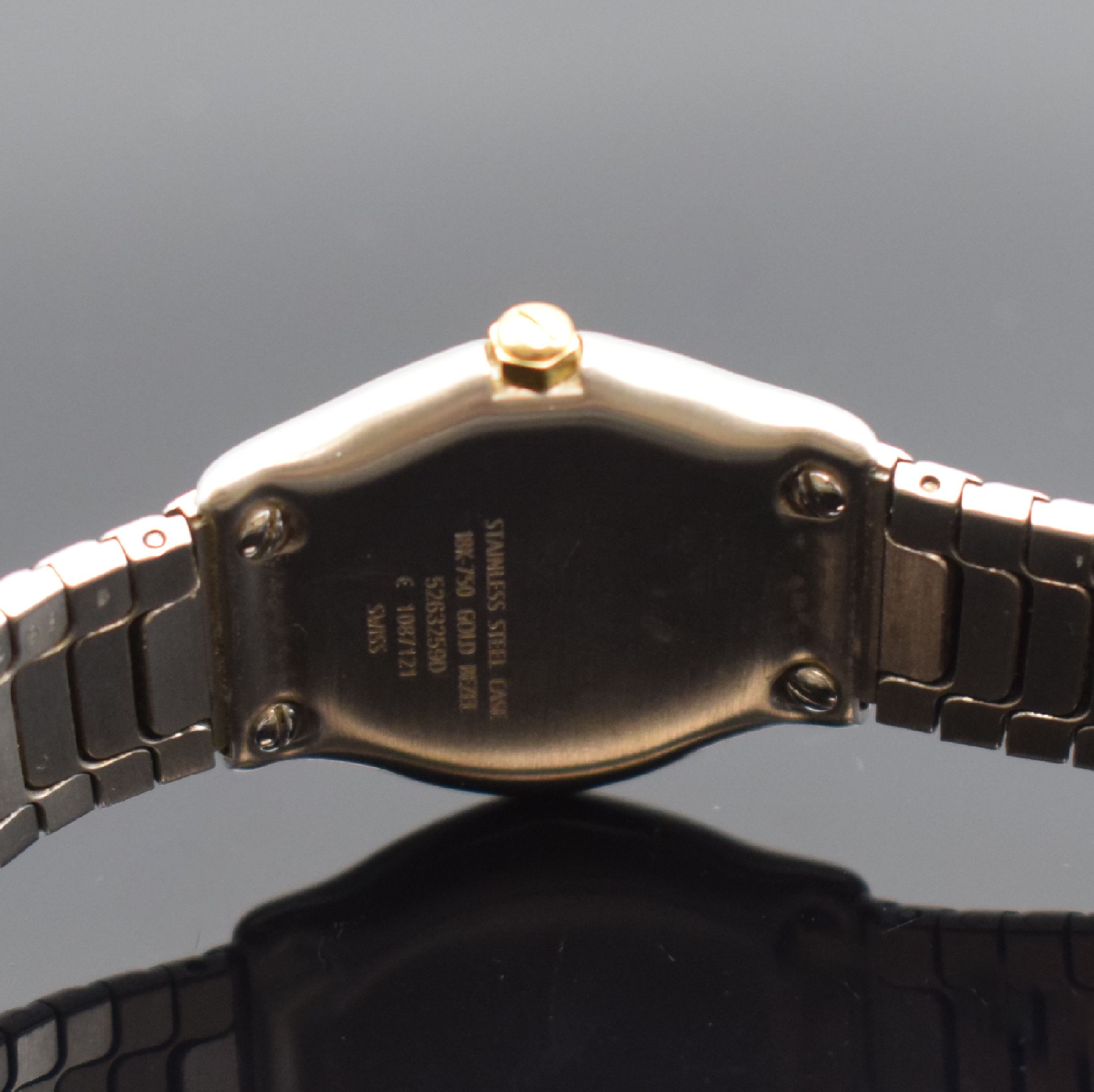 Detail c: EBEL Sport Classique Damenarmbanduhr in Edelstahl und Gold Referenz 1087121, Schweiz um 2000, quarz, Stülpgeh. m. 5-fach verschr. Goldlünette, ...