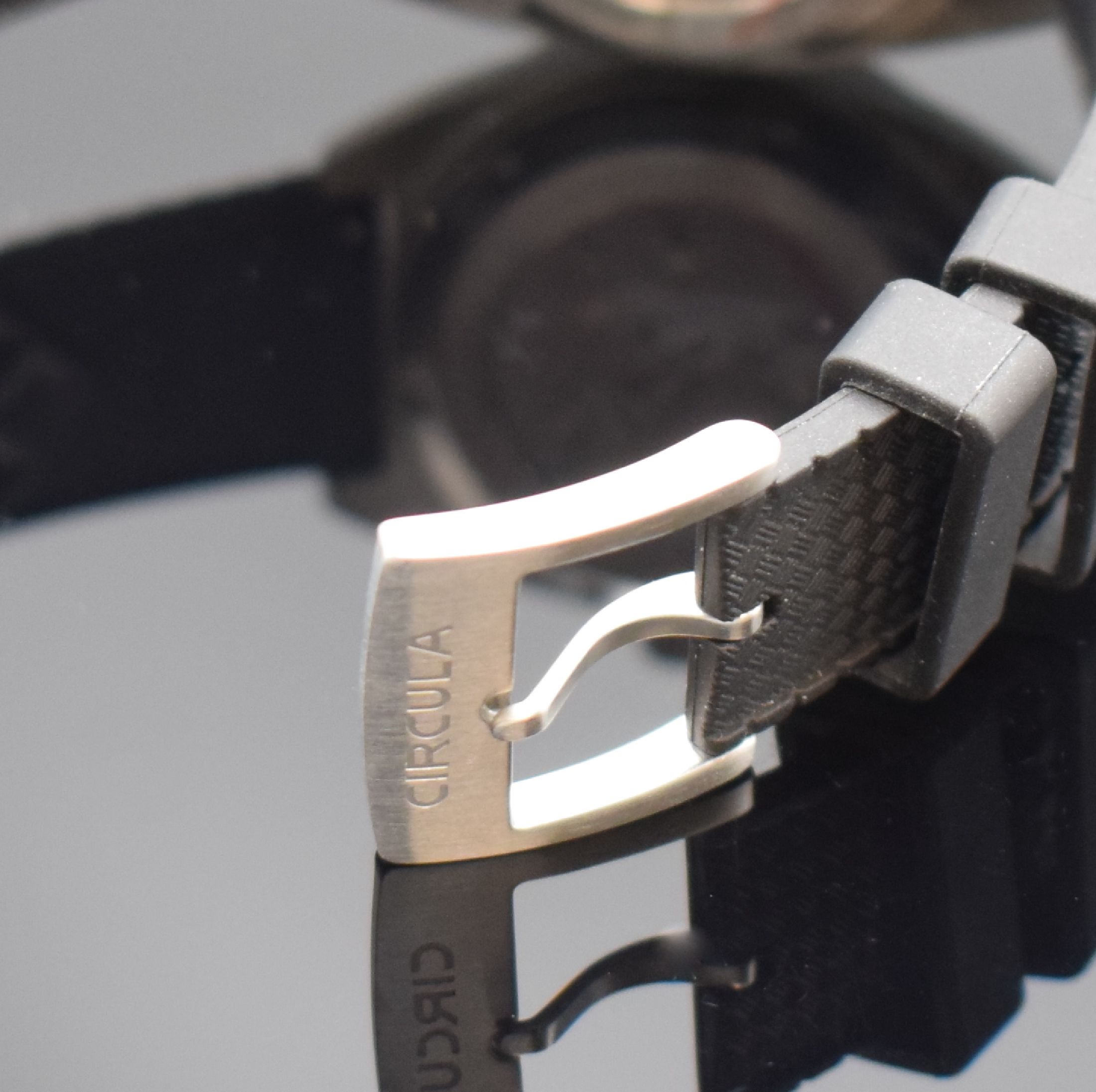 Detail b: CIRCULA Aquasport auf 99 Stück limitierte Herrenarmbanduhr in Stahl, Deutschland lt. beil. Zertifikat 2021, Automatik, Boden und Krone verschr., ...