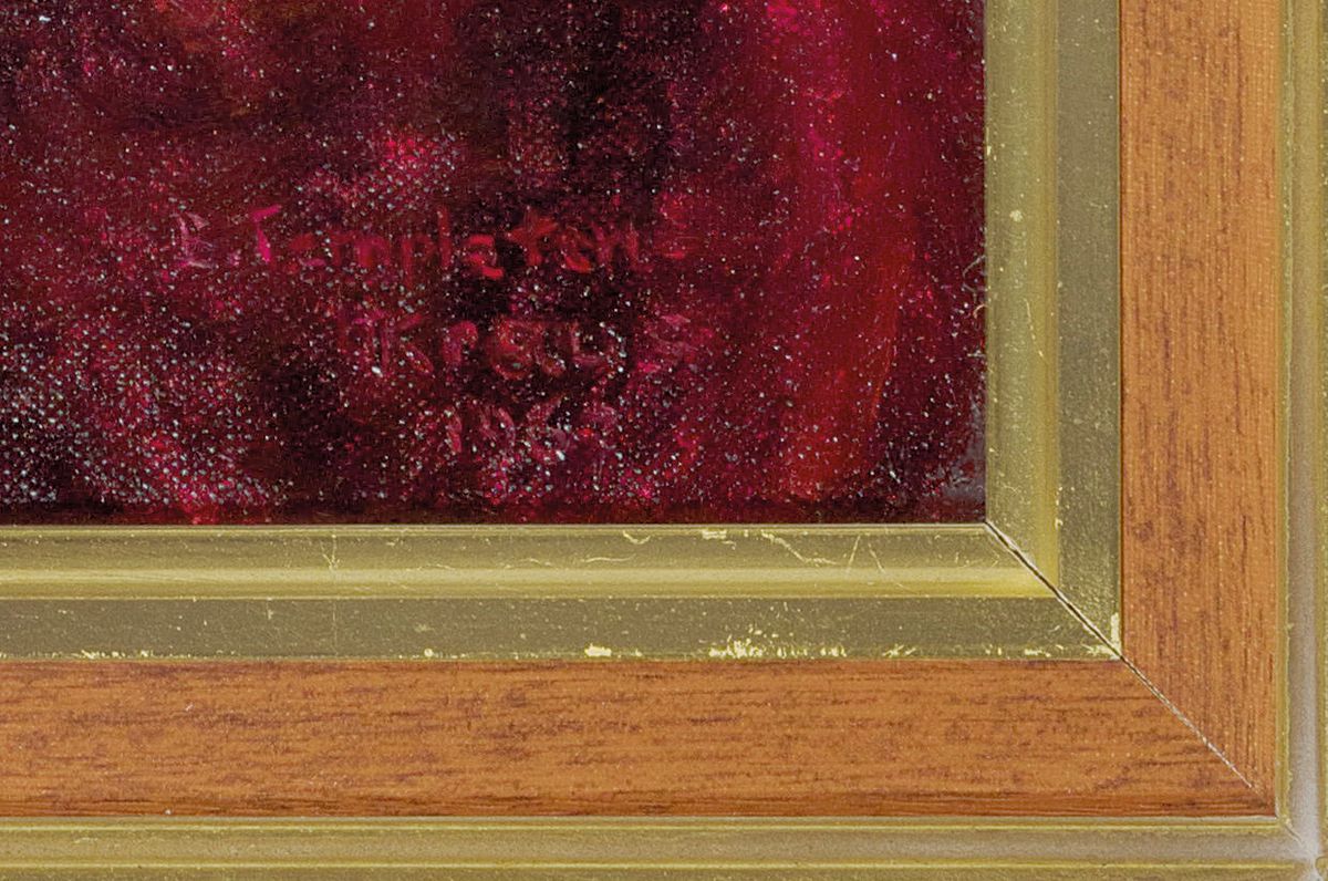 Detail a: Eva Templeton-Kraus, 1941-1942 Studium an der Akademie Karlsruhe bei August Gebhard, 1978 Übersiedelung nach Texas/USA, hier: Stillleben mit Krug, ...