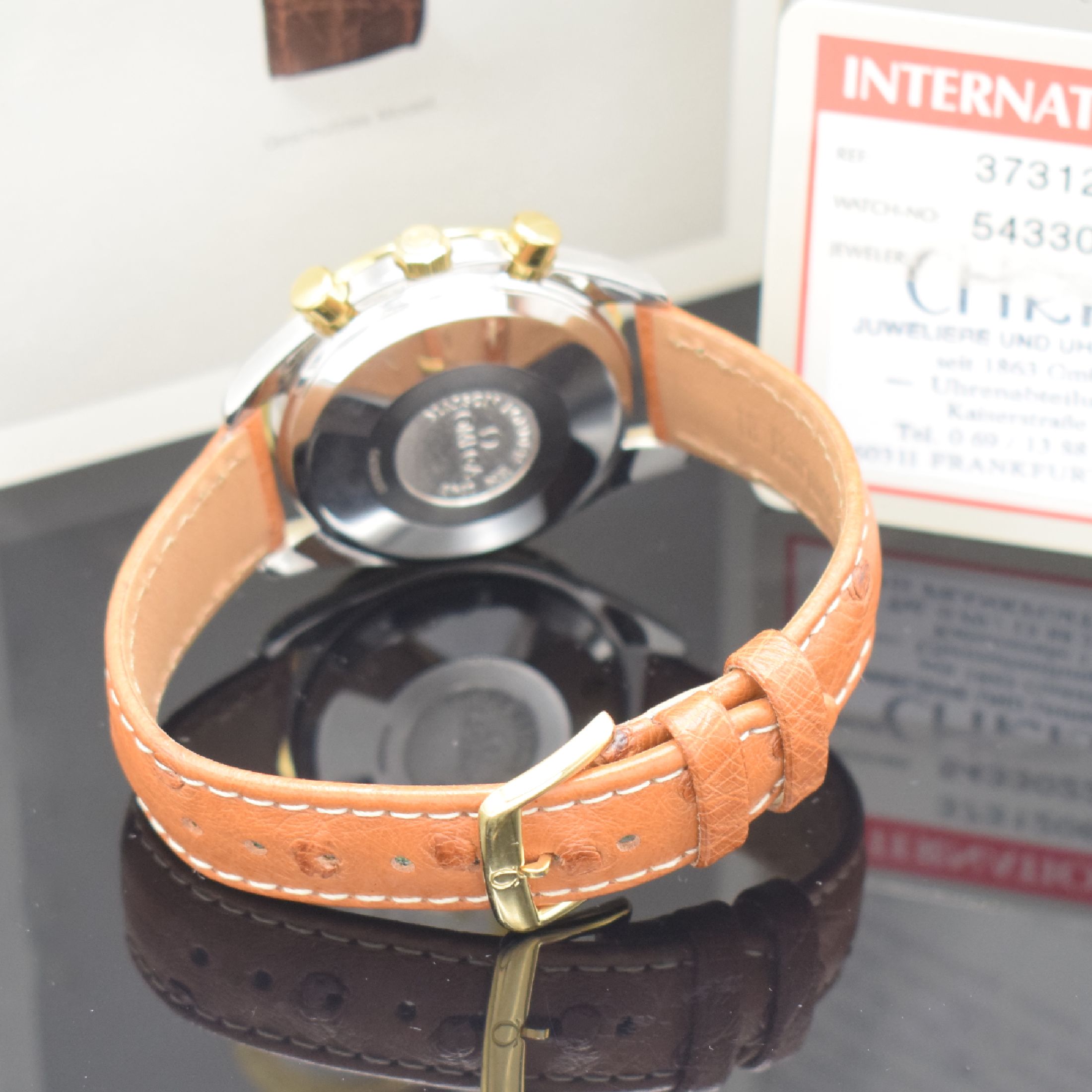 Detail d: OMEGA astronomischer Armbandchronograph Serie Speedmaster Referenz 37312060, Automatik, Vollkalenderanzeige inkl. Mondphase, Edelstahlgeh. inkl. ...