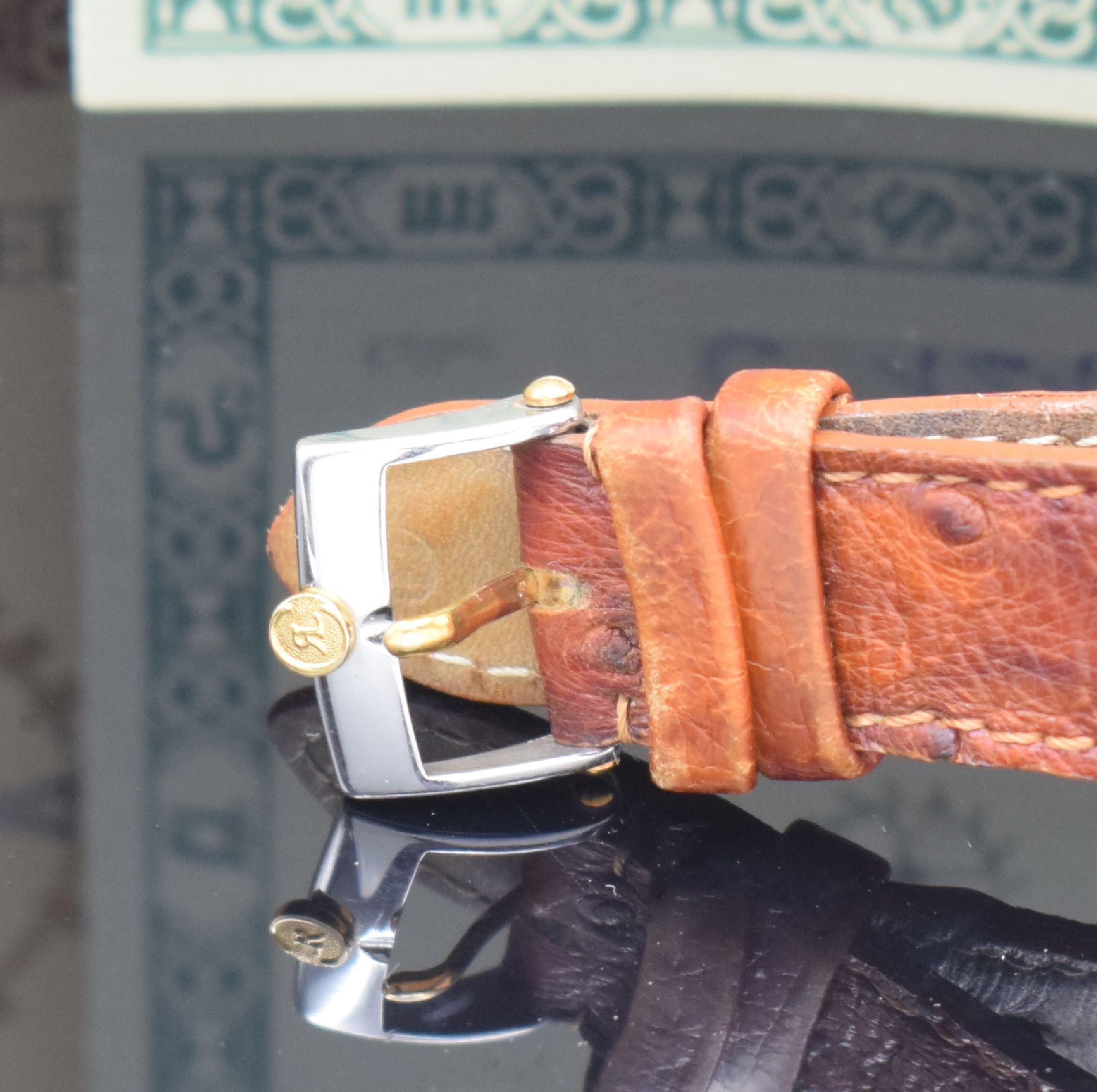 Detail f: CHRONOSWISS seltene Herrenarmbanduhr Orea Referenz CH 1262, Automatik, Schweiz um 2003, Edelstahl/Gold kombiniert inkl. orig. Lederband m. orig. ...