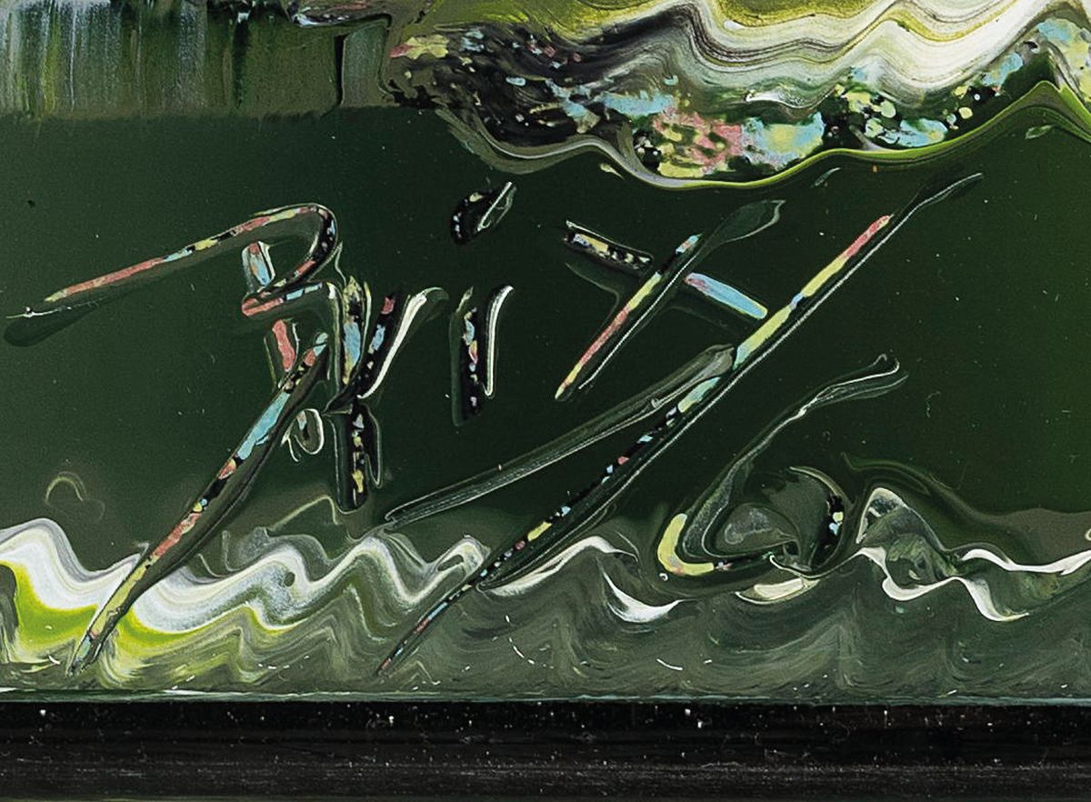 Detail a: Dietmar Brixy, geb. 1961 Mannheim, Studium an der Akademie Karlsruhe, hier: Tomorrow, Öl/Nessel, aus 2016, rechts unten sign., ca. 30x40cm