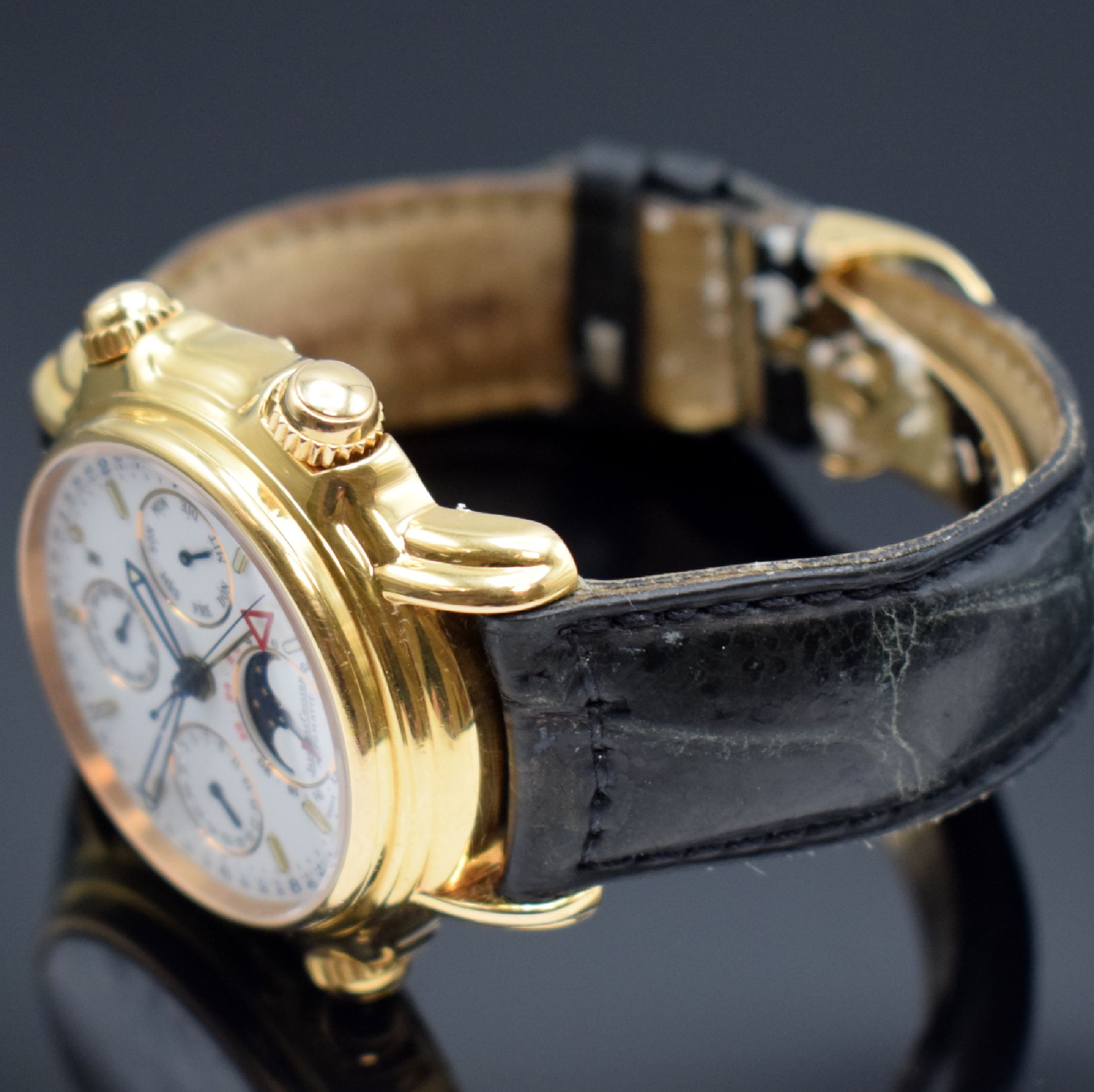 Detail c: Jaeger-LeCoultre auf 250 Stück limitierte, astronomische Herrenarmbanduhr Calendrier Perpetual Grand Reveil in RG 750/000 Referenz 180.2.99, Schweiz ...
