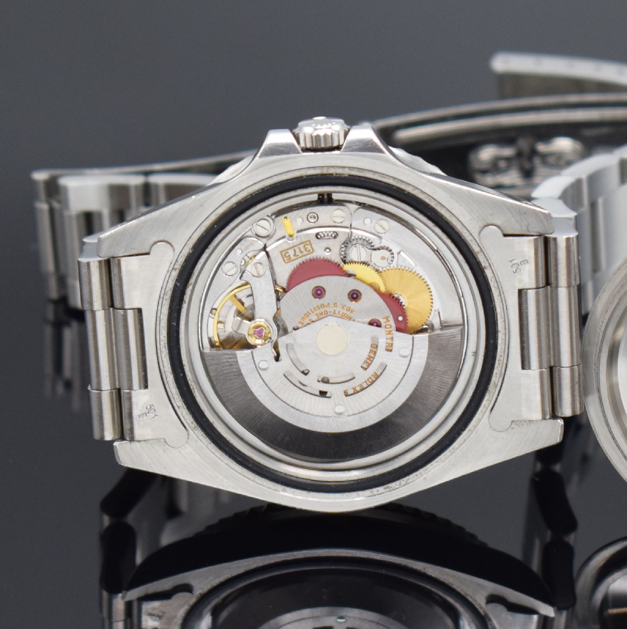 Detail f: ROLEX Herrenarmbanduhr Oyster Perpetual Date GMT-Master Referenz 16700, Schweiz um 1990, Automatik, Chronometer der Superlative in Edelstahl inkl. ...