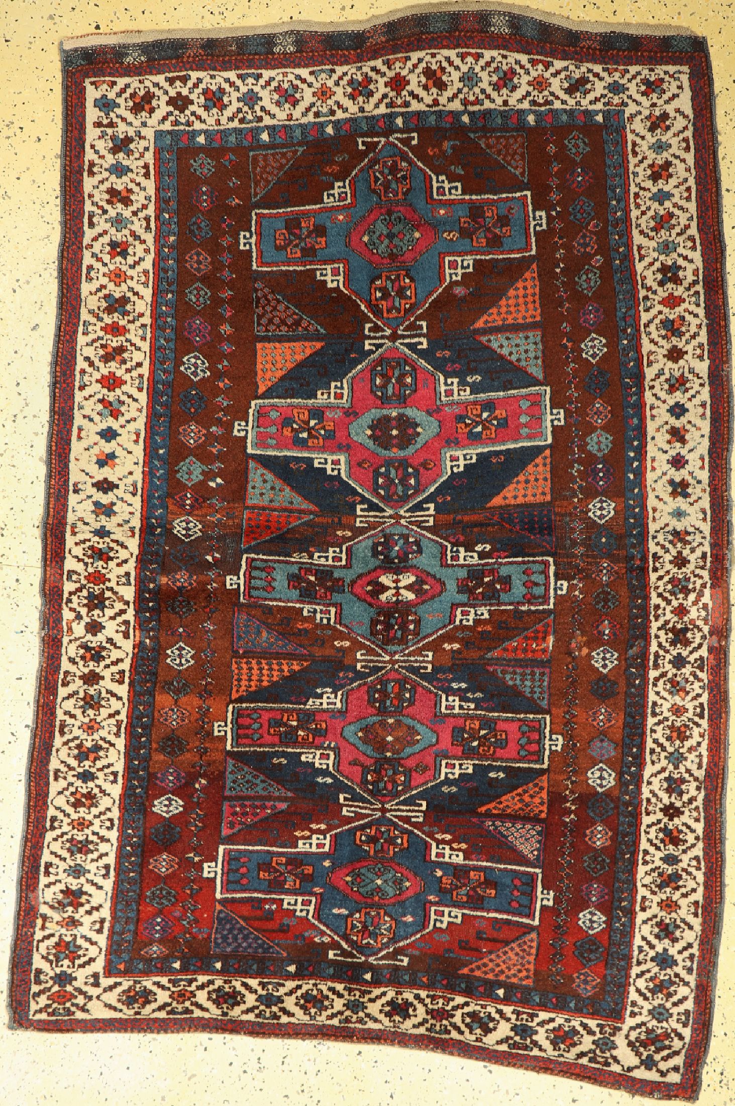 Antiker Yürük, Türkei, um 1900, Wolle auf Wolle, ca. 195 x 132 cm, EHZ: 3