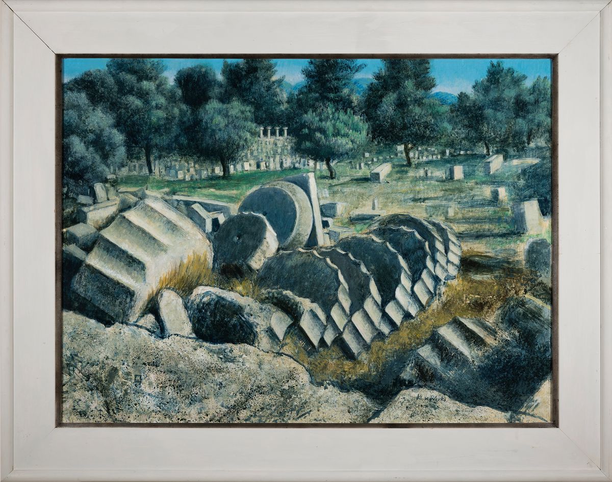 Detail k: Klaus von Woyski, 1931 Stolp bis 2017 Berlin, Maler, Grafiker und Restaurator, Lehrauftrag an der Kunstschule Burg Giebichenstein, Restaurator für ...