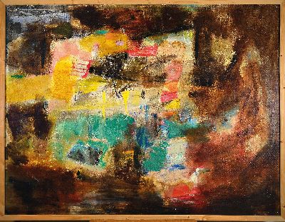 26604499k - Walter Wohlschlegel, born 1907-1999, acrylic/oil/hardboard, signed, dated 64, signed ...