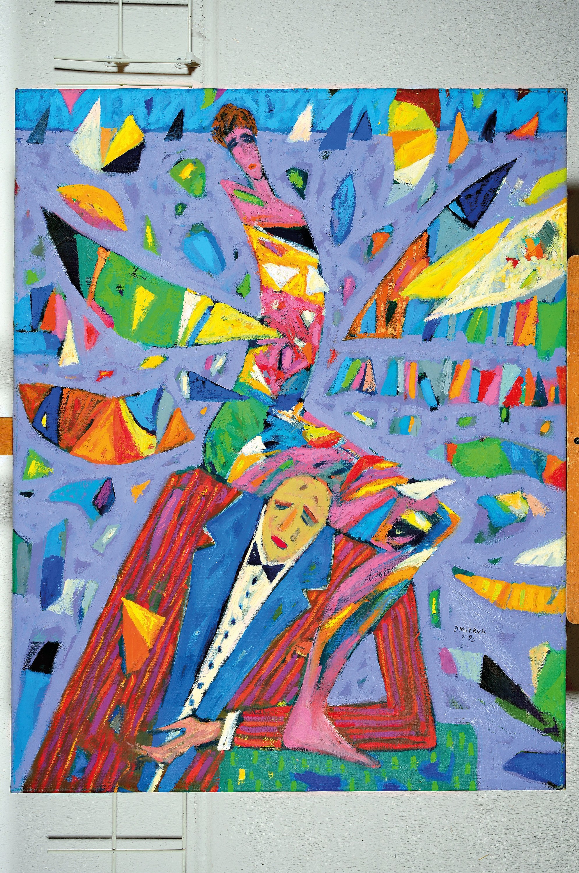 Detail k: Jerzy Dmitruk, geb. 1960, Uroki Zycia, Öl/Lwd, rechts unten signiert und dat. 92, ca. 95x74cm