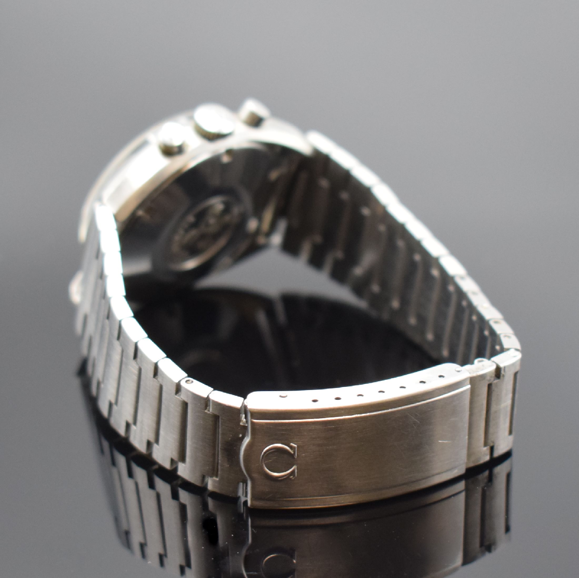 Detail d: OMEGA Seamaster seltener Schaltradchronograph Referenz 145.016-68, Schweiz um 1968, Handaufzug, Edelstahlgeh. inkl. orig. Gliederband m. Faltschl., ...