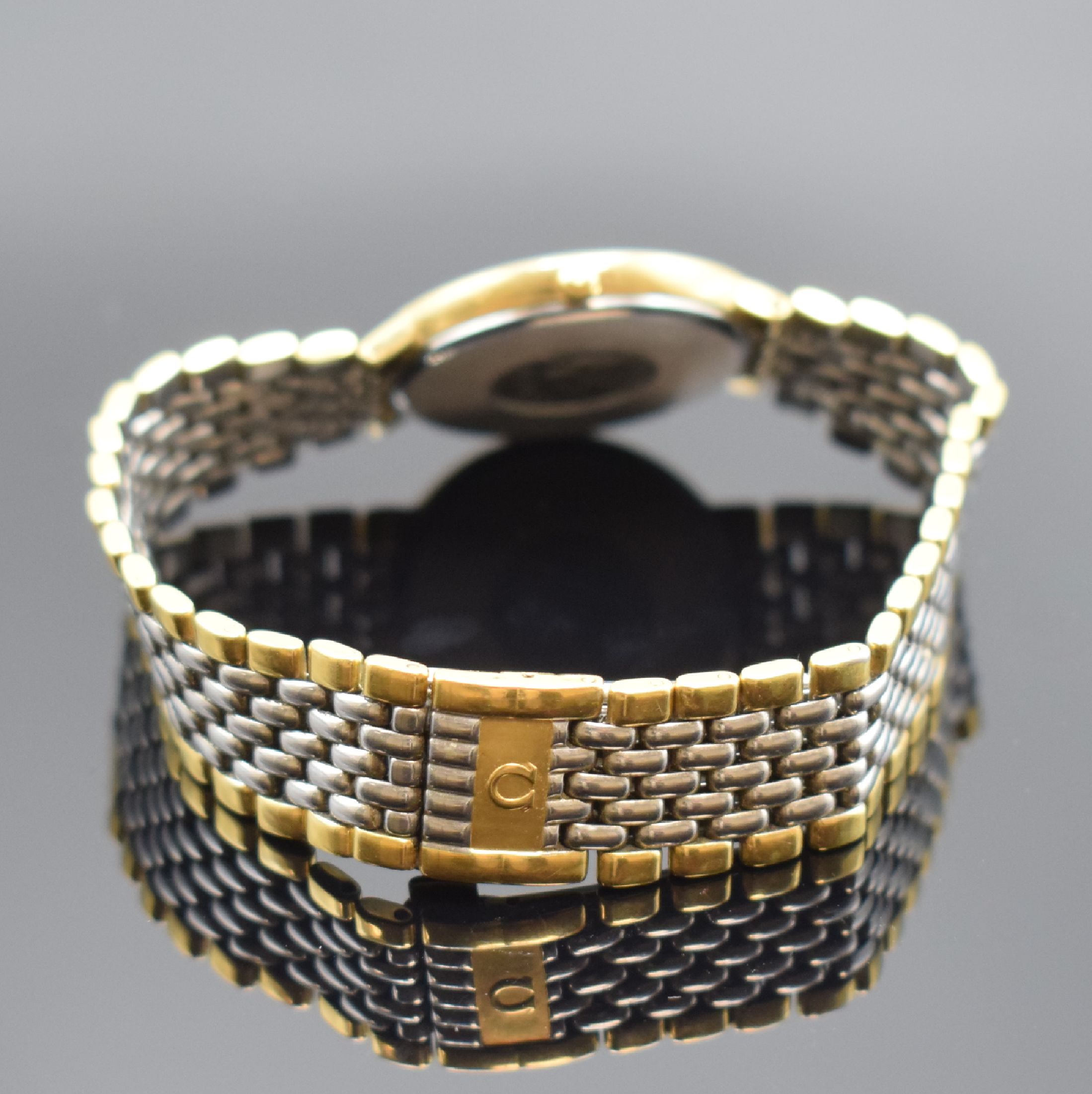 Detail b: OMEGA De Ville Herrenarmbanduhr Referenz 3961012, Schweiz 1980er Jahre, quarz, verg. Geh. inkl. Gliederband m. Faltschl., Edelstahlboden aufgedr., ...