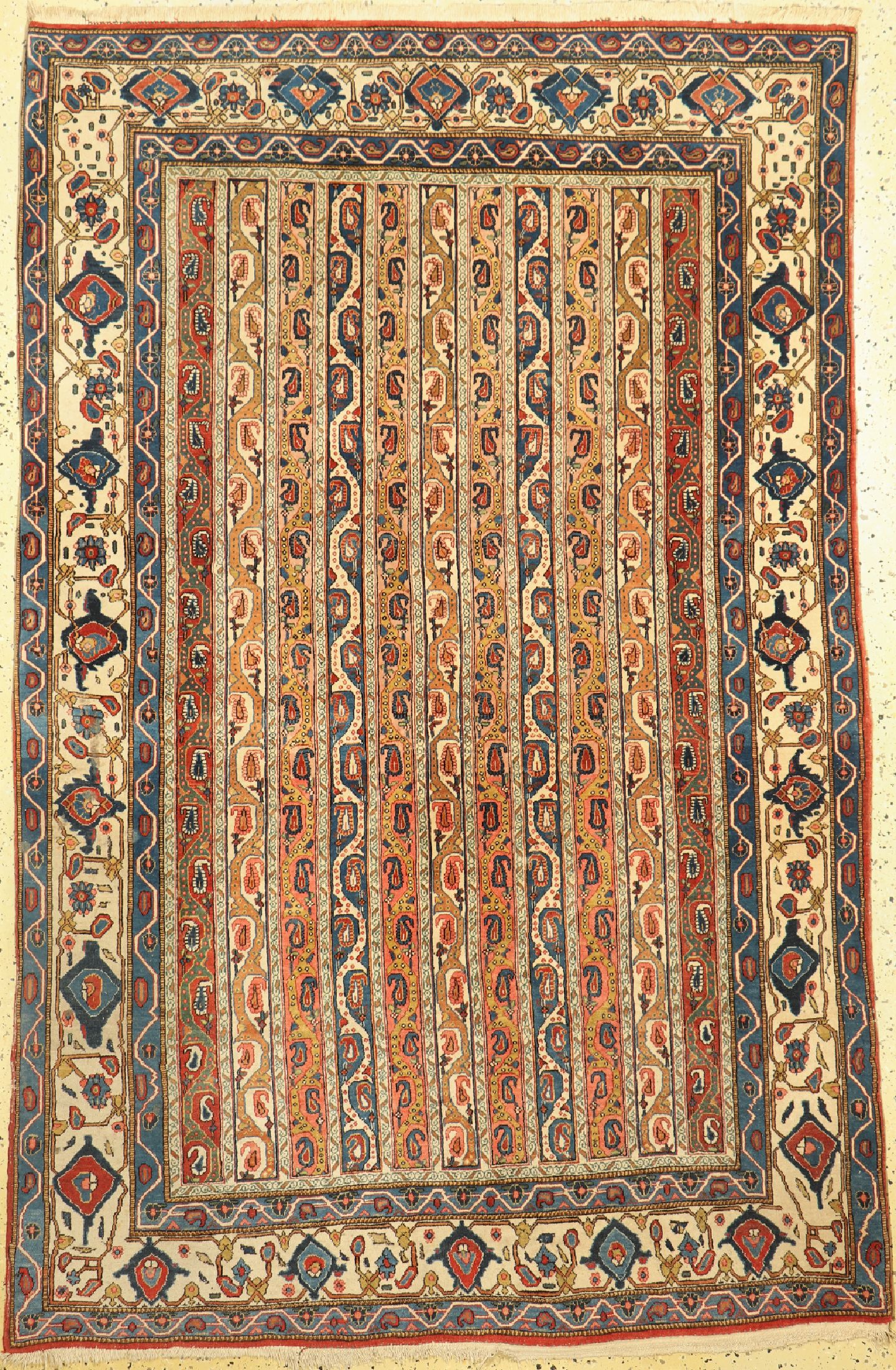 Ghom alt, Persien, um 1950, Wolle auf Baumwolle, ca. 228 x 152 cm, EHZ: 2-3