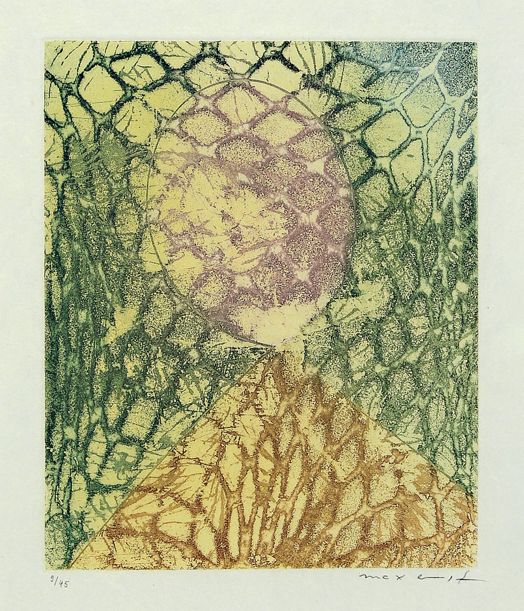 Max Ernst, 1891-1976, Farbradierung auf weißem Papier, handsign., num. 9/45, aus dem Jahre 1967, Druck der Radierung im Atelier G.Visat, Paris, WVZ: ...